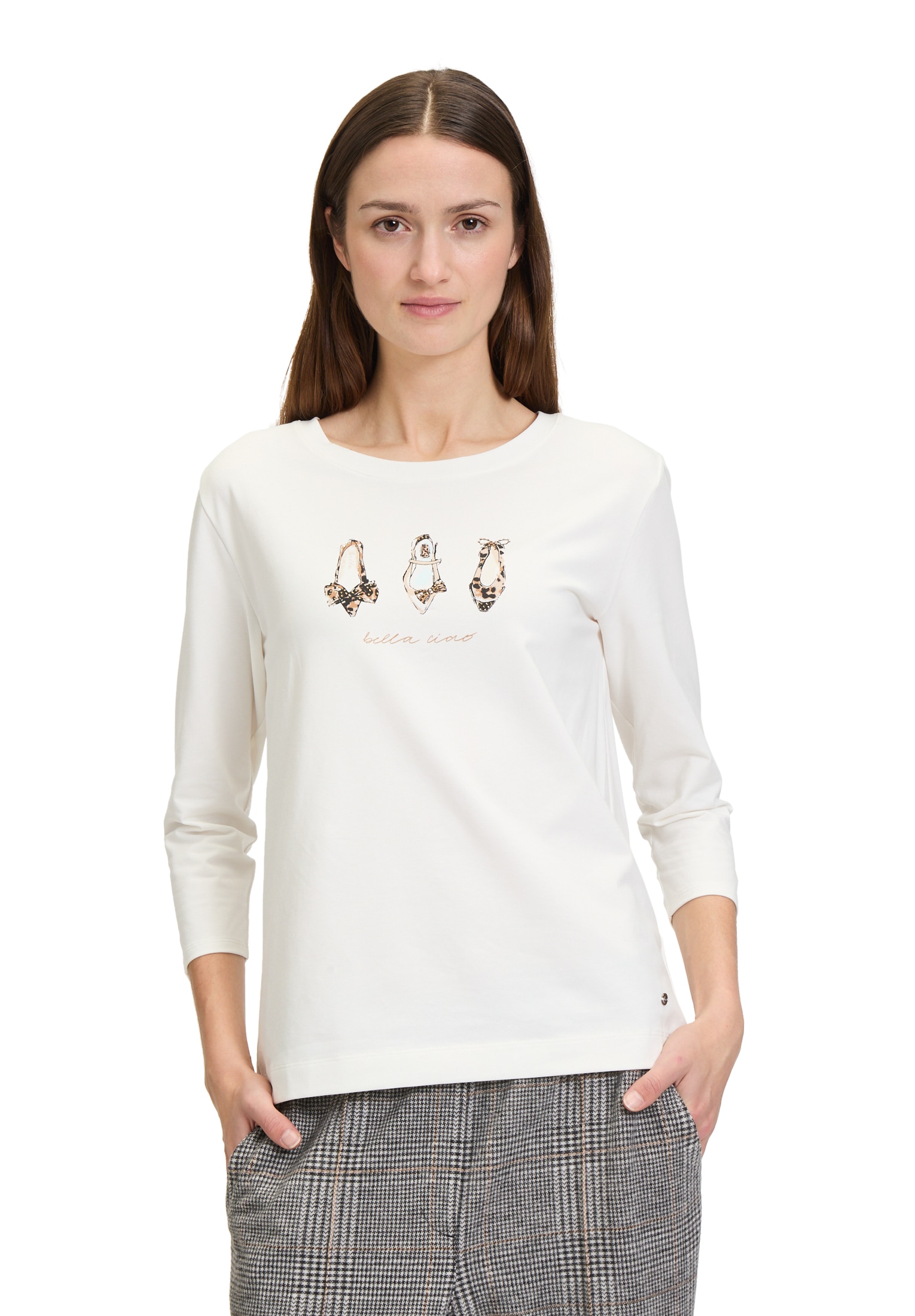 Betty&Co Langarmshirt »Casual-Shirt mit Print«