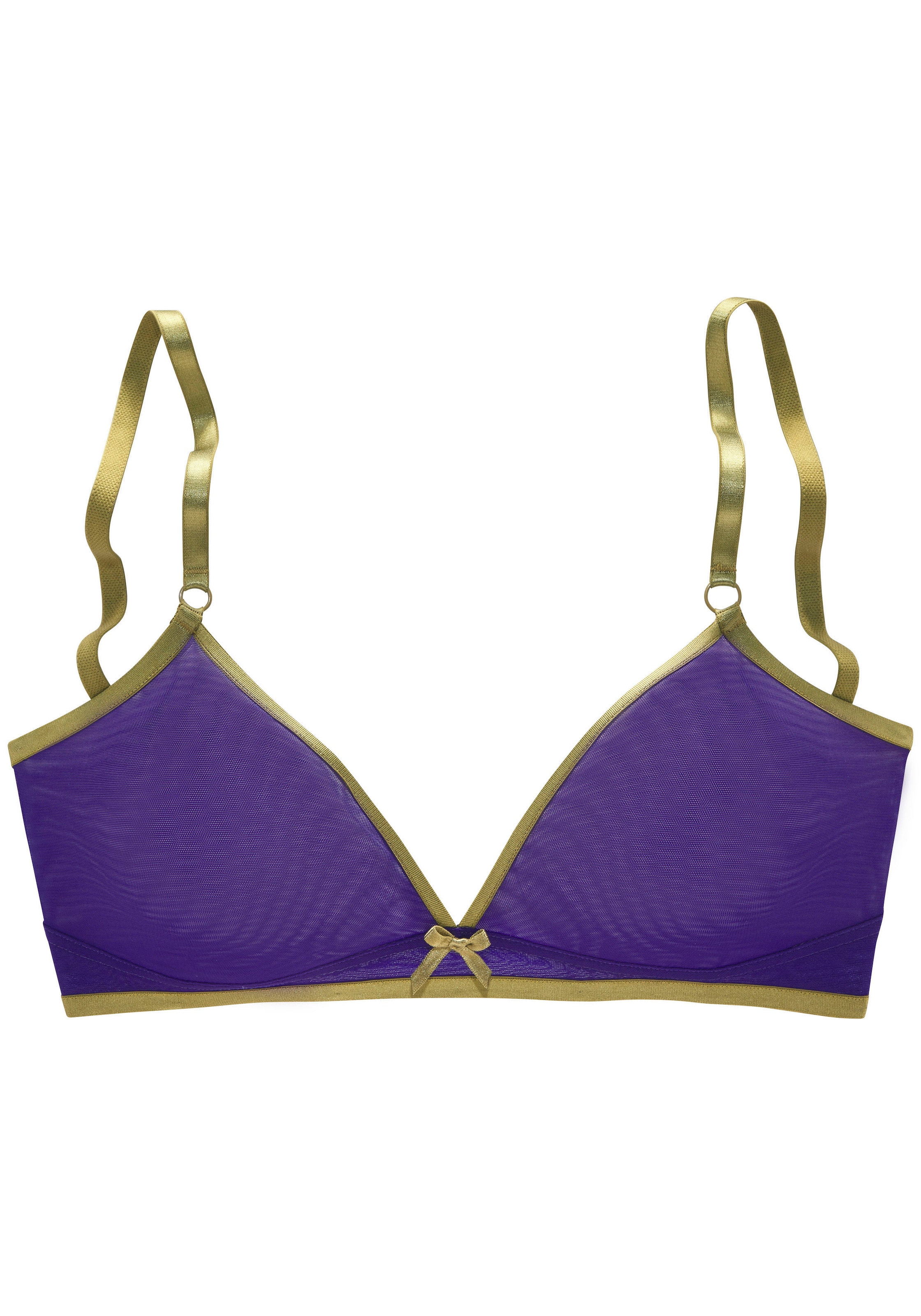 Vivance Bralette-BH, ohne Bügel aus dezent transparentem Soft-Mesh, sexy Dessous