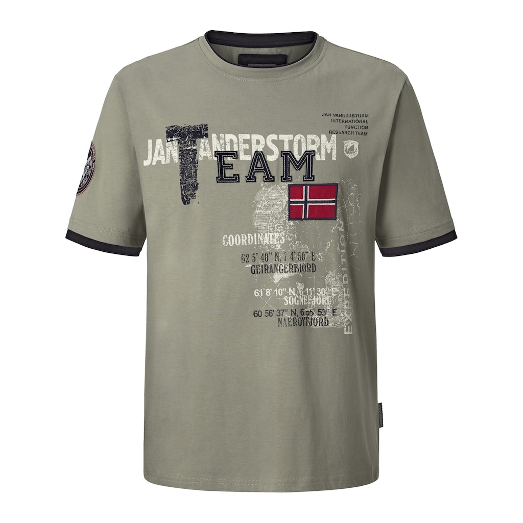 Jan Vanderstorm T-Shirt »T-Shirt SÖLVE«