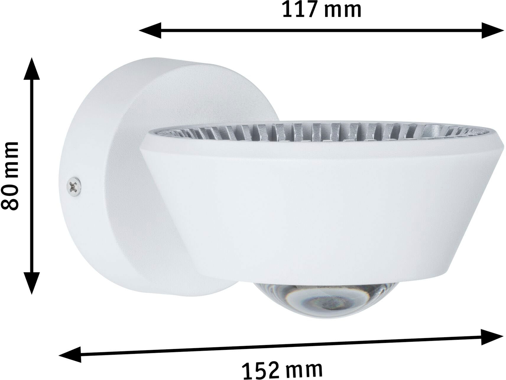 Paulmann LED Wandleuchte »Sabik«, 1 flammig, Leuchtmittel LED-Modul | LED fest integriert, Sabik IP44 9 / 1x4W, LED-Modul