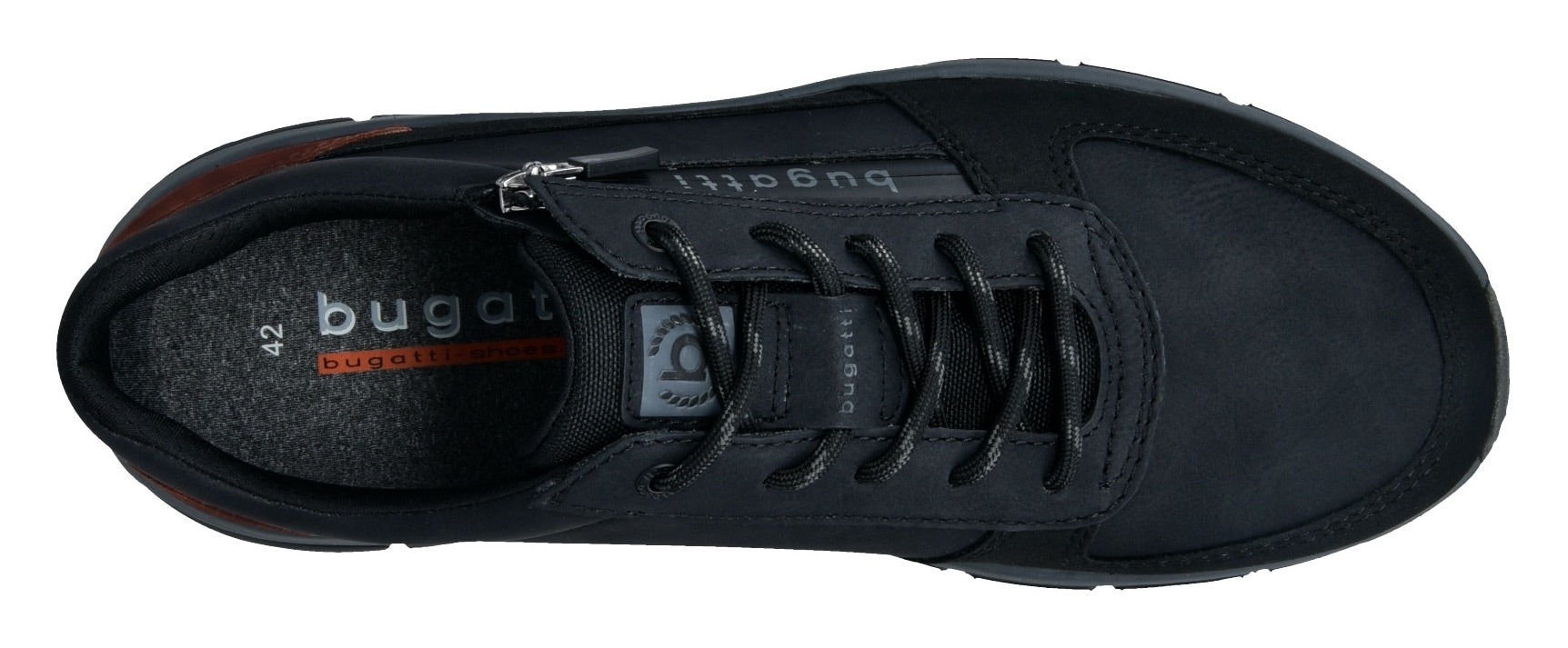 bugatti Sneaker  Schnürschuh, Halbschuh, Freizeitschuh mit Profilsohle