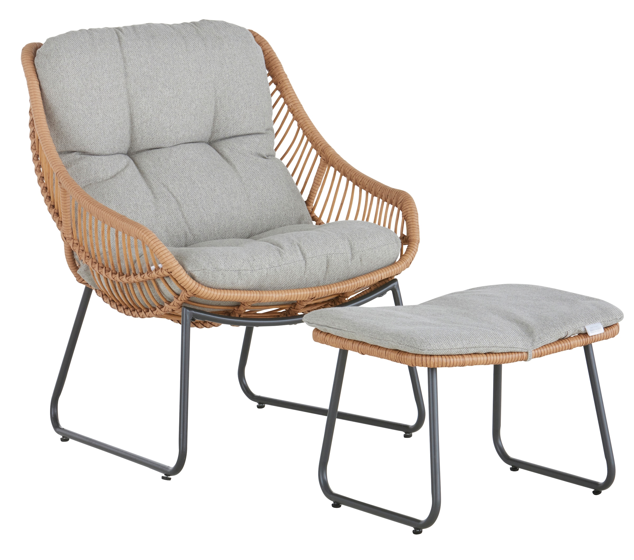 Guido Maria Kretschmer Home&Living Gartenlounge-Set »Naxos«, (9 tlg.), mit natürlichem Look und gemütlichen Kissen