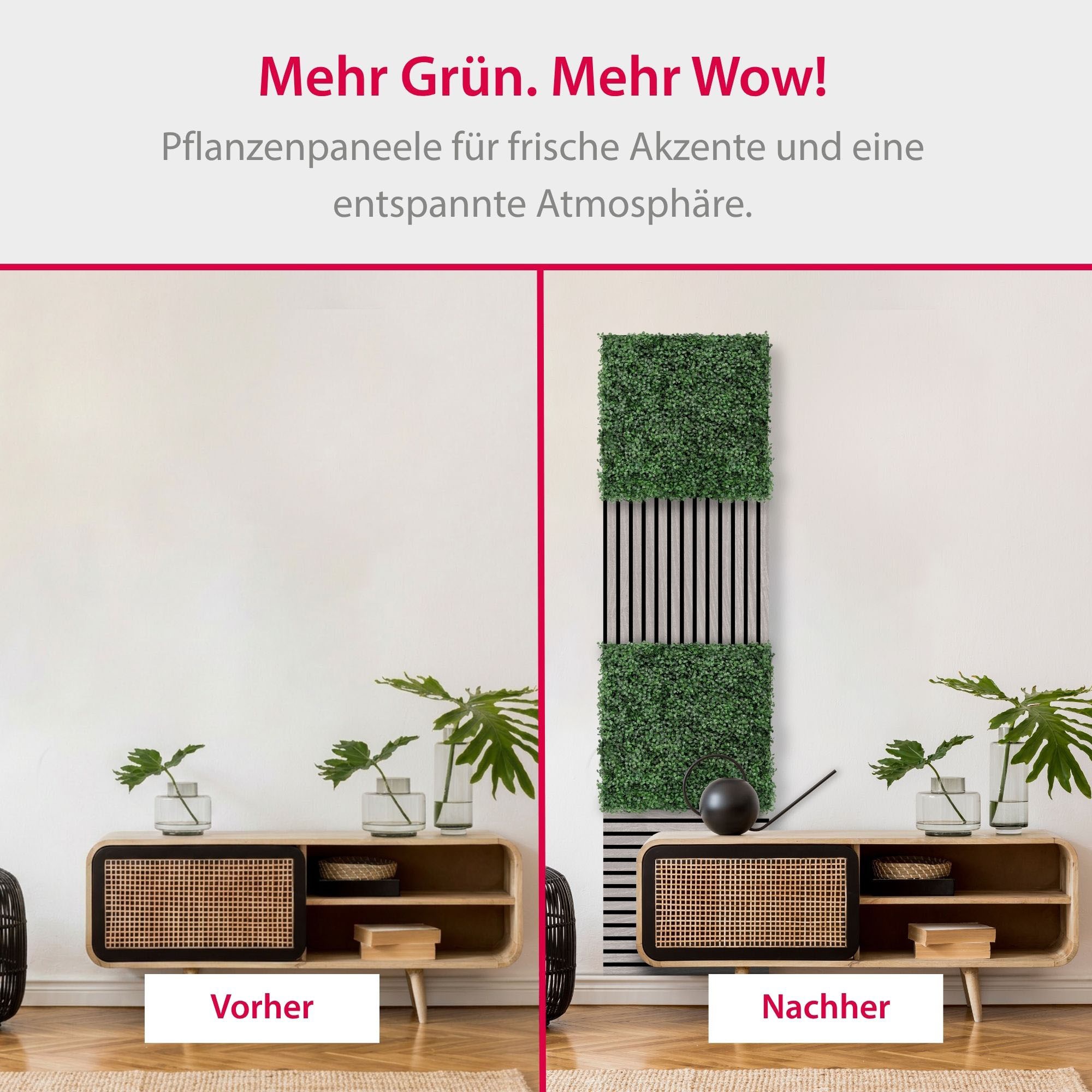 Architects Paper Wandpaneel »A.S. Création Modular Wall Wandpaneel Pflanzenoptik« 1 tlg. Kunstpflanzen auf rPET-Filz für farbstarke botanische 3D-Wände