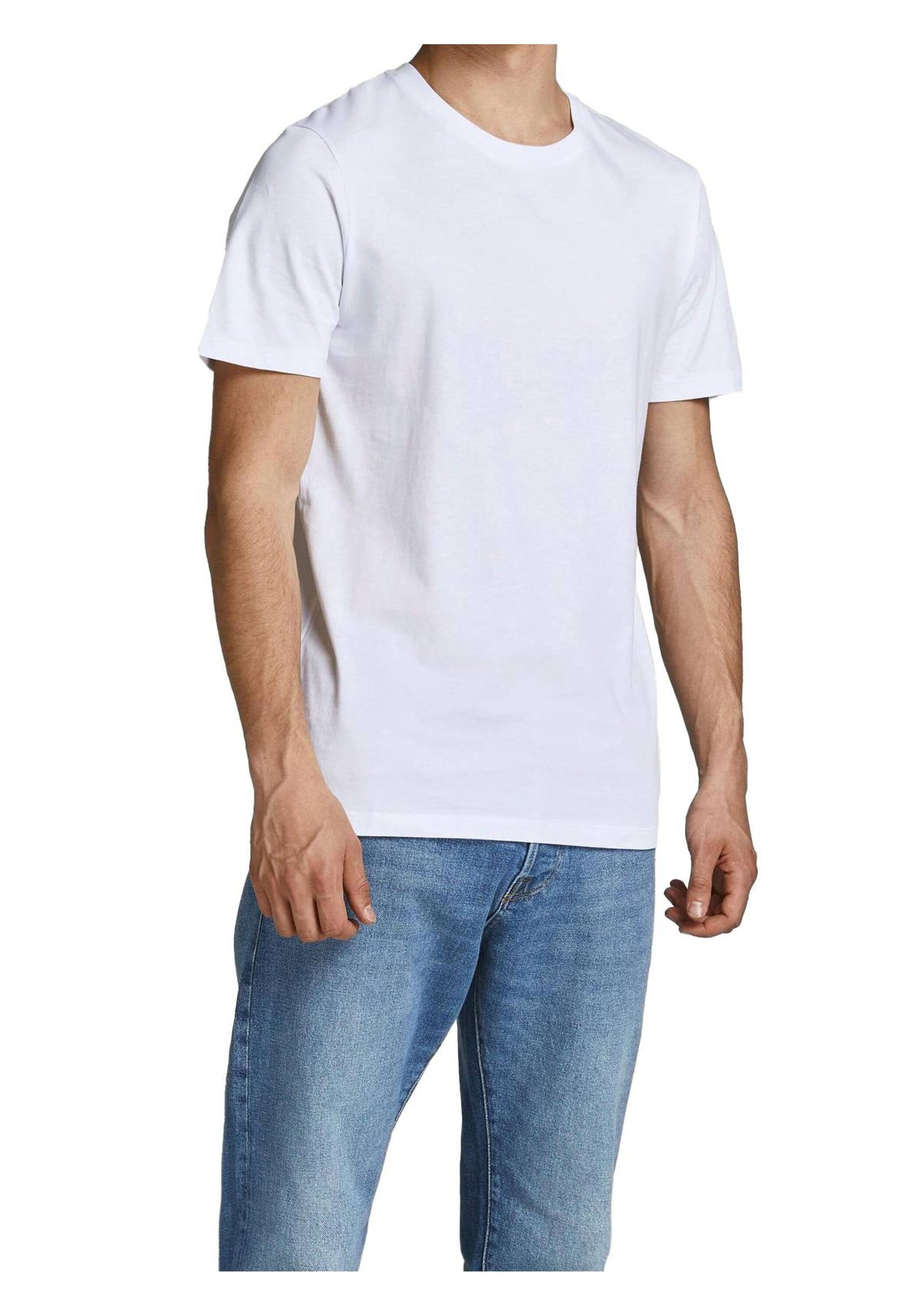 Jack & Jones T-Shirt »T-Shirt JJEORGANIC BASIC TEE O-NECK 5PK 5er Pack«
