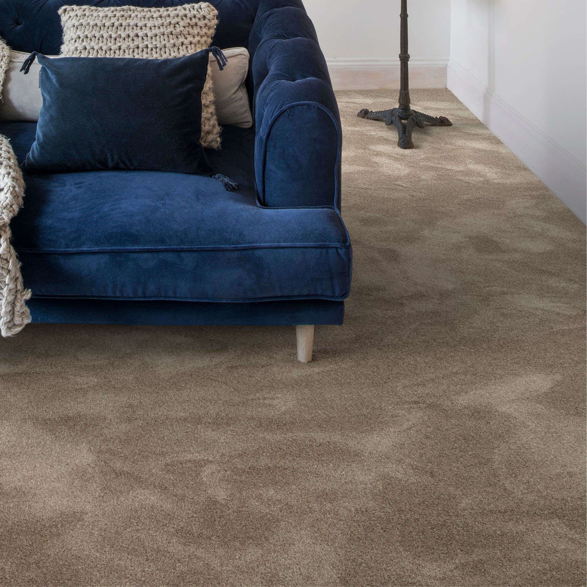 Andiamo Teppichboden »Florenz, Schlinge, Made in Belgium« rechteckig 8 mm Höhe Uni-Farben, Breite 400 cm, strapazierfähig & robust in braun