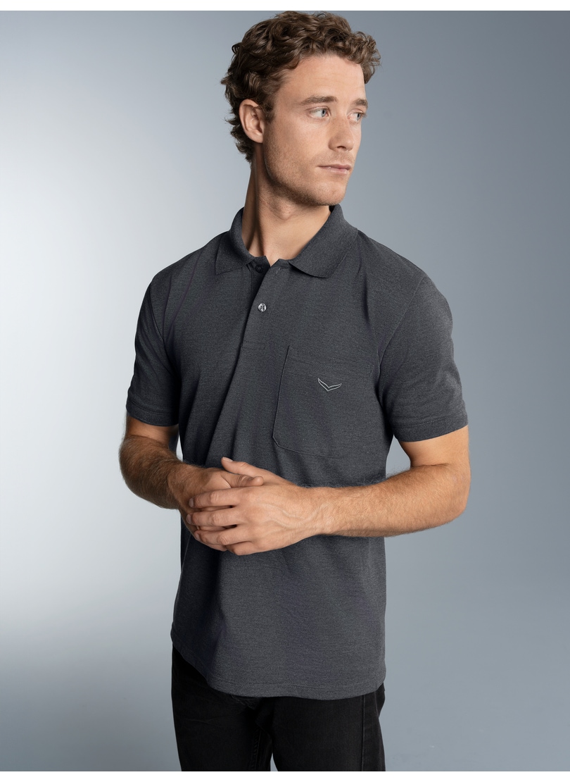 Trigema Poloshirt »TRIGEMA Polohemd mit Brusttasche«, (1 tlg.)