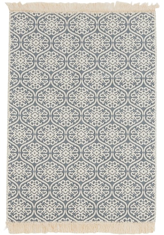 done.® Teppich »FLORENZ«, rechteckig, 8 mm Höhe, Flachgewebe, Ornamente, mit Fransen,... kaufen