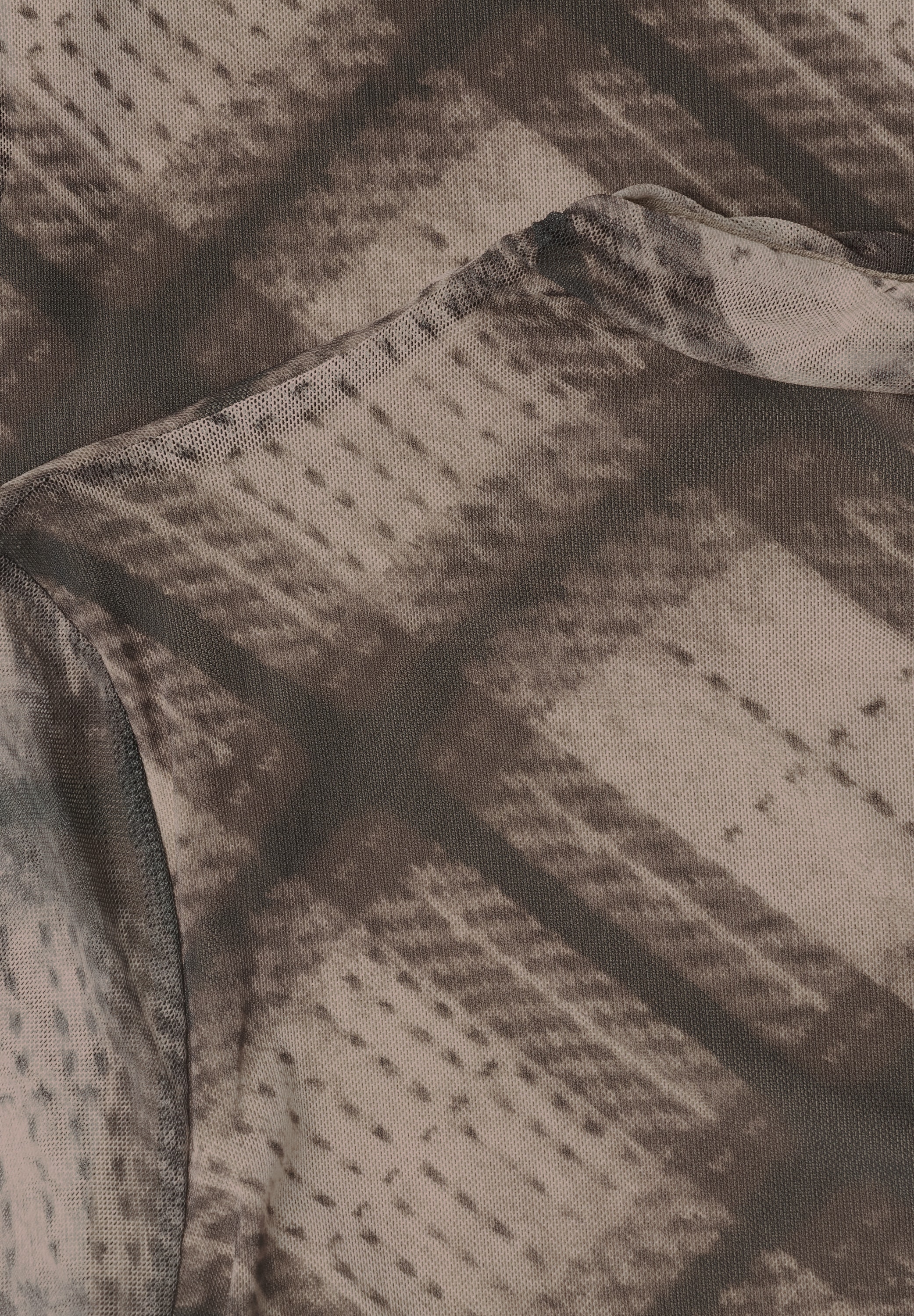 STREET ONE Langarmshirt leichte Mesh-Qualität, Elasthananteil