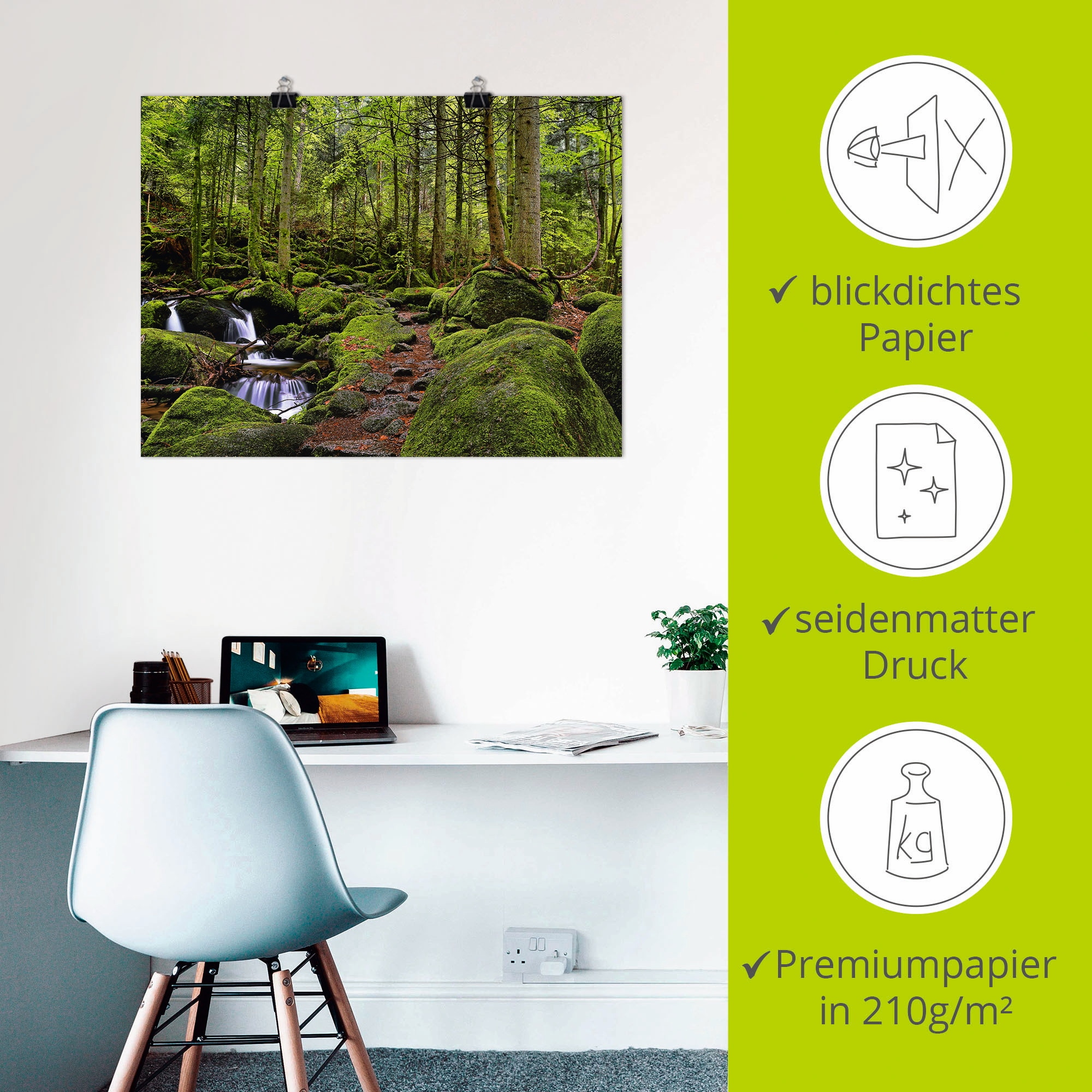 Artland Wandbild »Zauberwald« Wald 1 Stk. tlg. als Leinwandbild, Poster in verschied. Größen