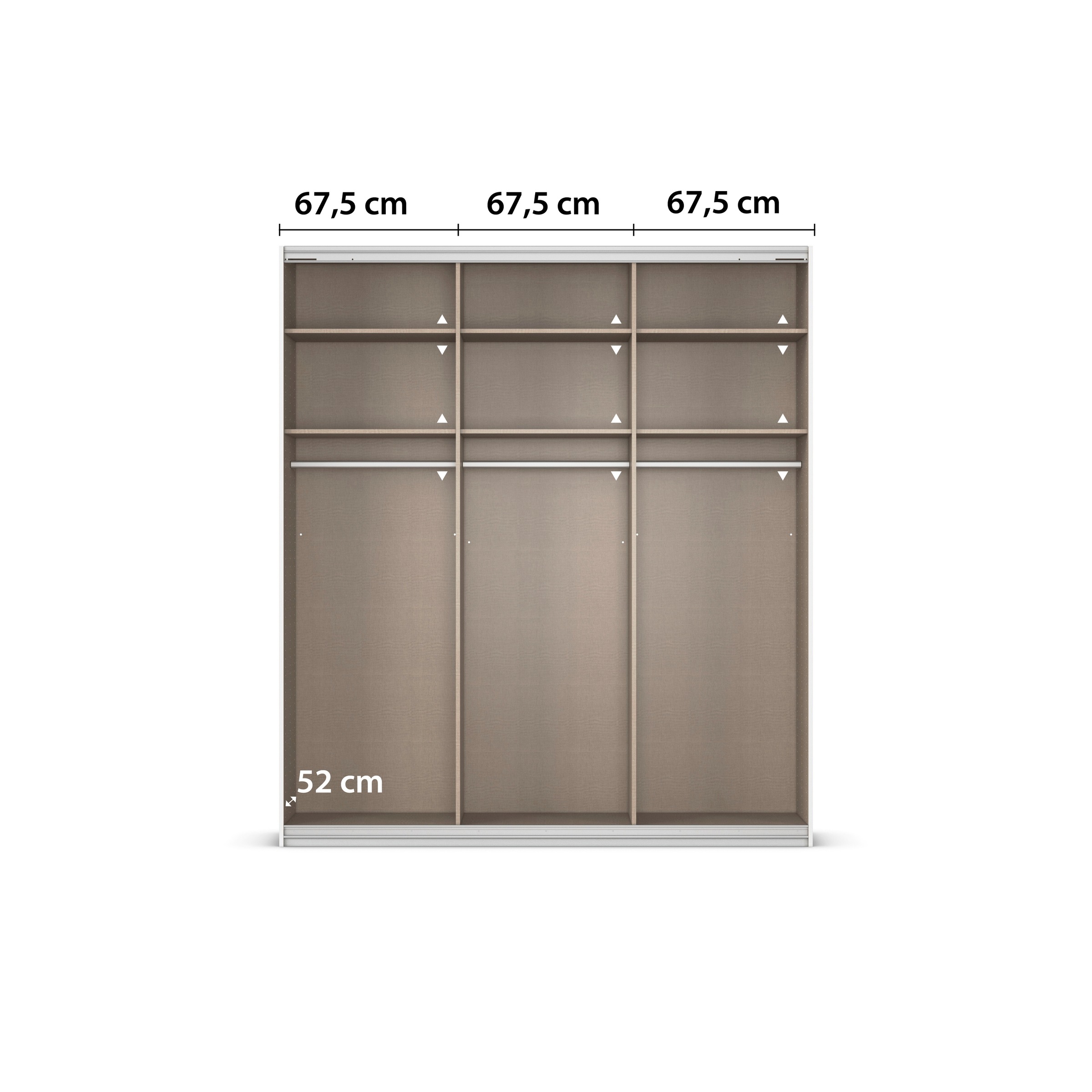rauch Kleiderschrank »Schwebetürenschrank OTTO´s Choice Garderobe Schrank TOP ANGEBOT Avola«, (in 3 verschiedenen Ausstattungen BASIC/CLASSIC/PREMIUM inkl. Spiegel), mit eleganten Zierleisten in Chrom, Schwarz oder Weiß MADE IN GERMANY