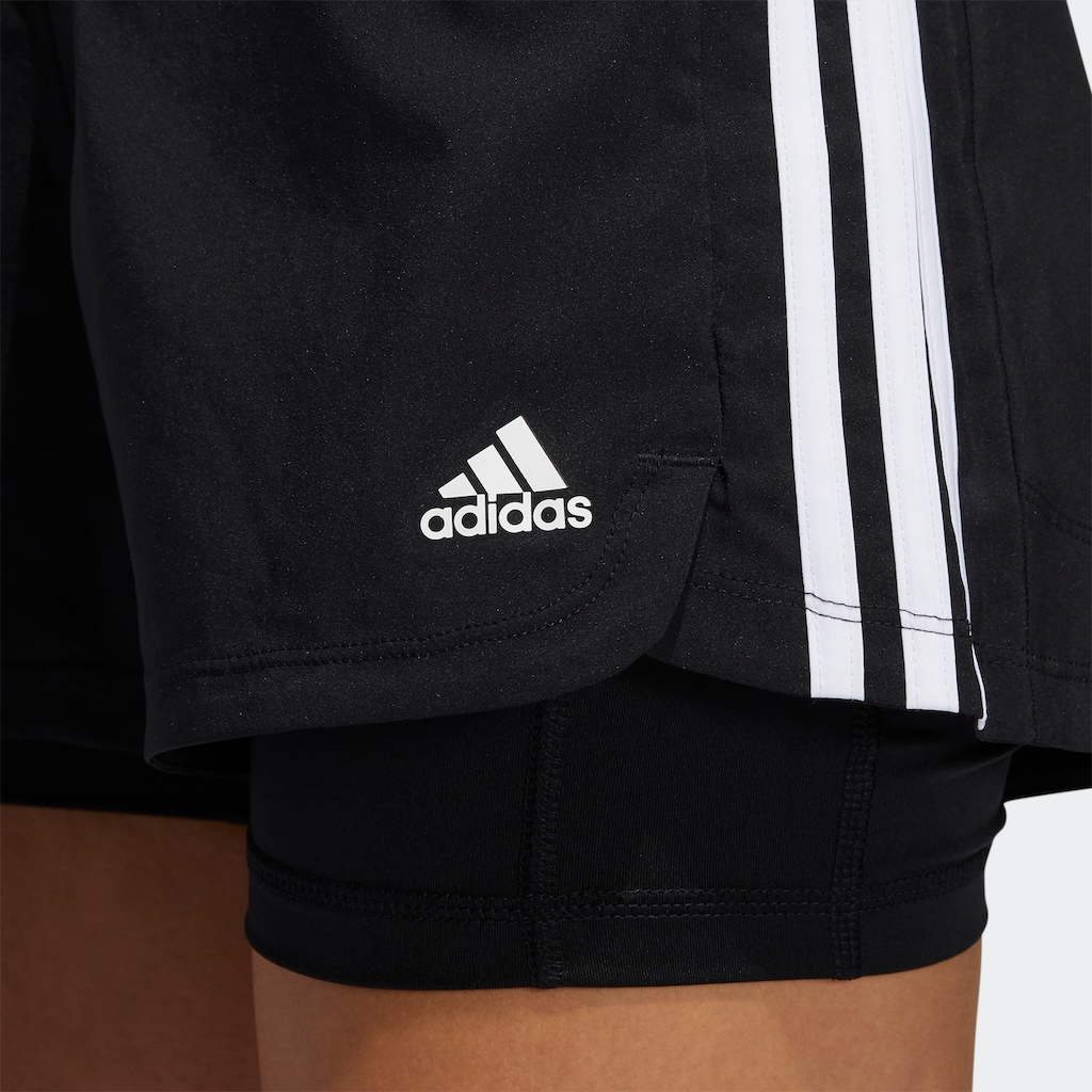 adidas Performance Shorts »PACER 3-STREIFEN WOVEN TWO-IN-ONE«