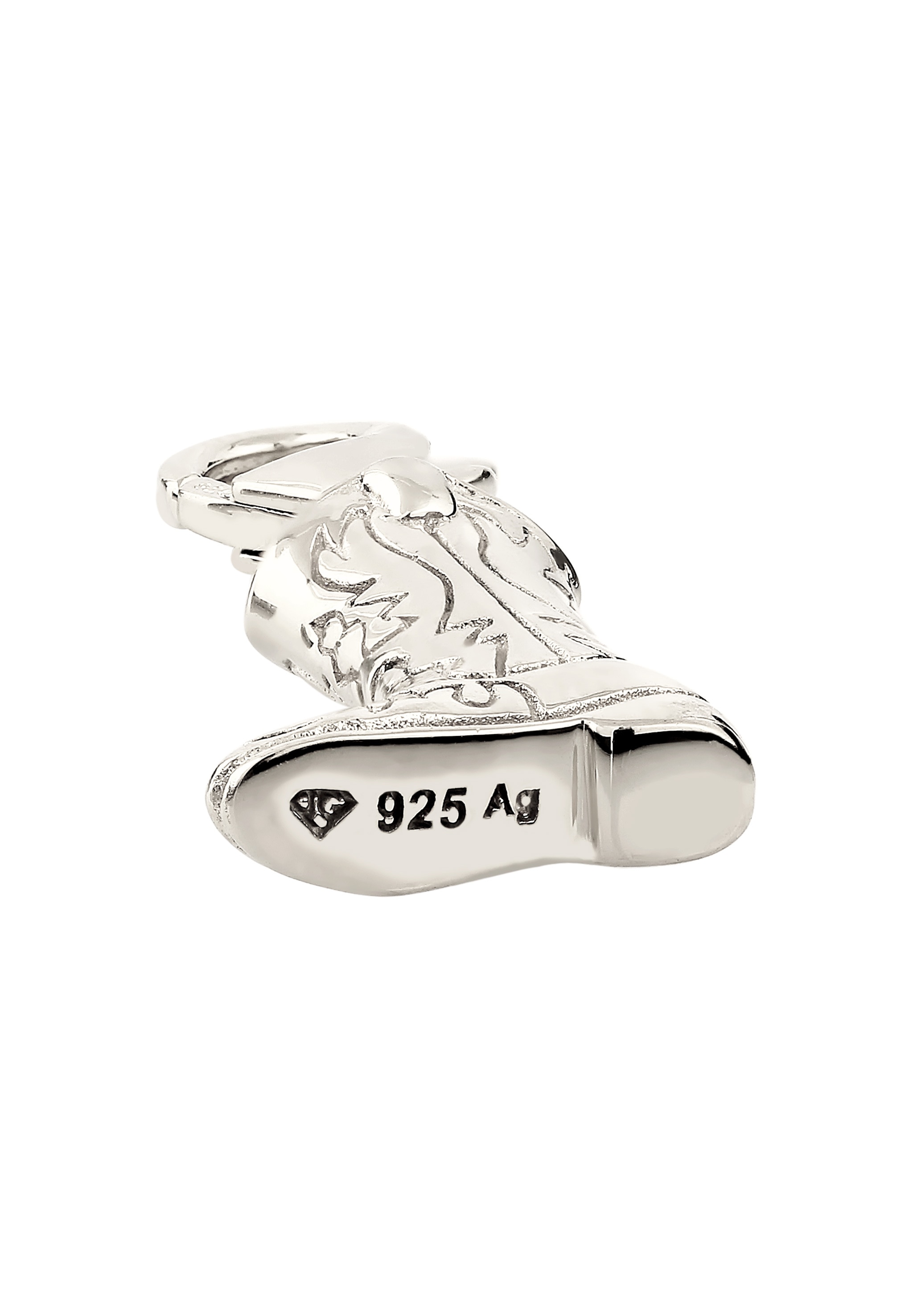 Kuzzoi Charm-Einhänger »Charm Western Cowboy Stiefel 925 Sterling Silber«