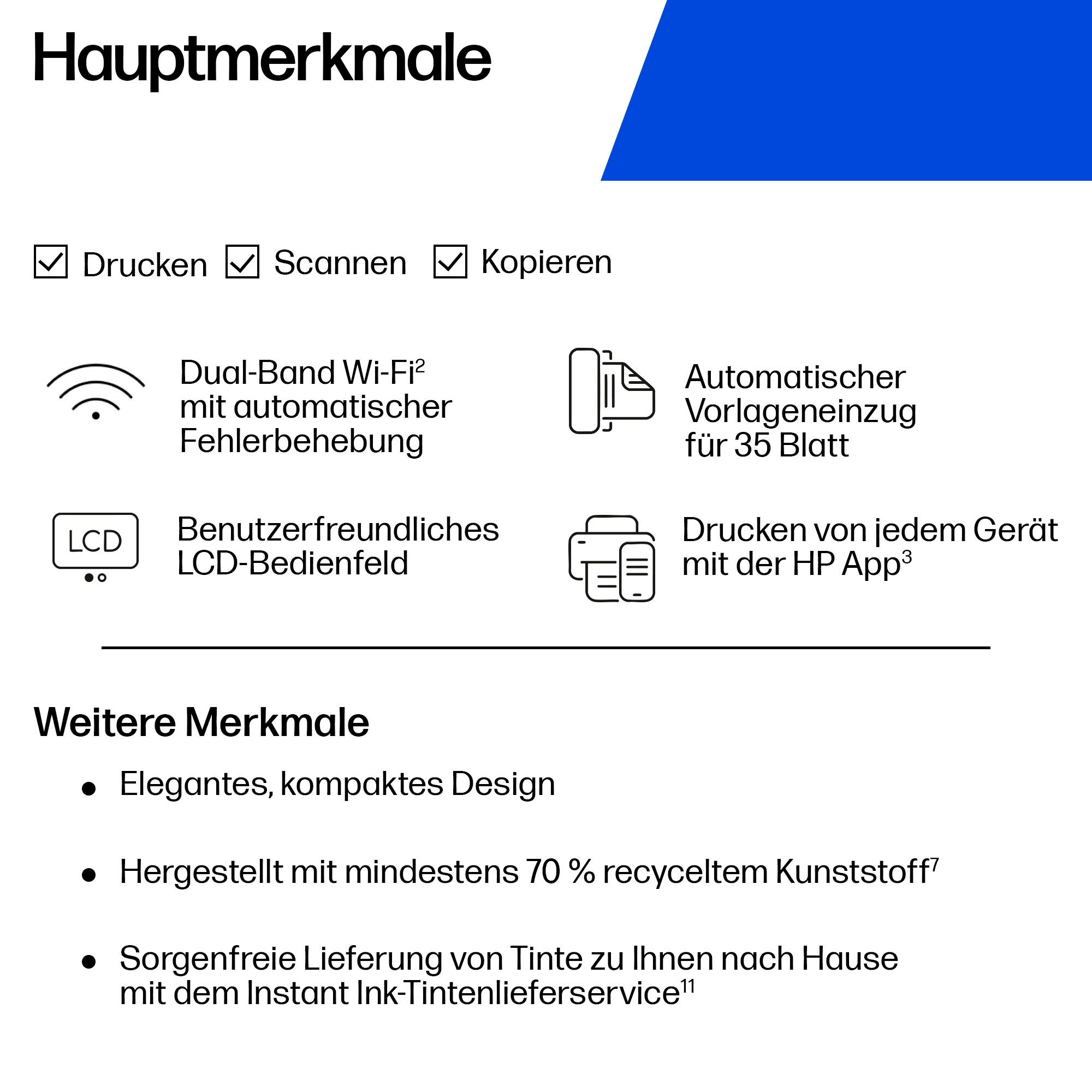 HP Multifunktionsdrucker »DeskJet 4320« 3 Monate *gratis drucken mit Instant Ink