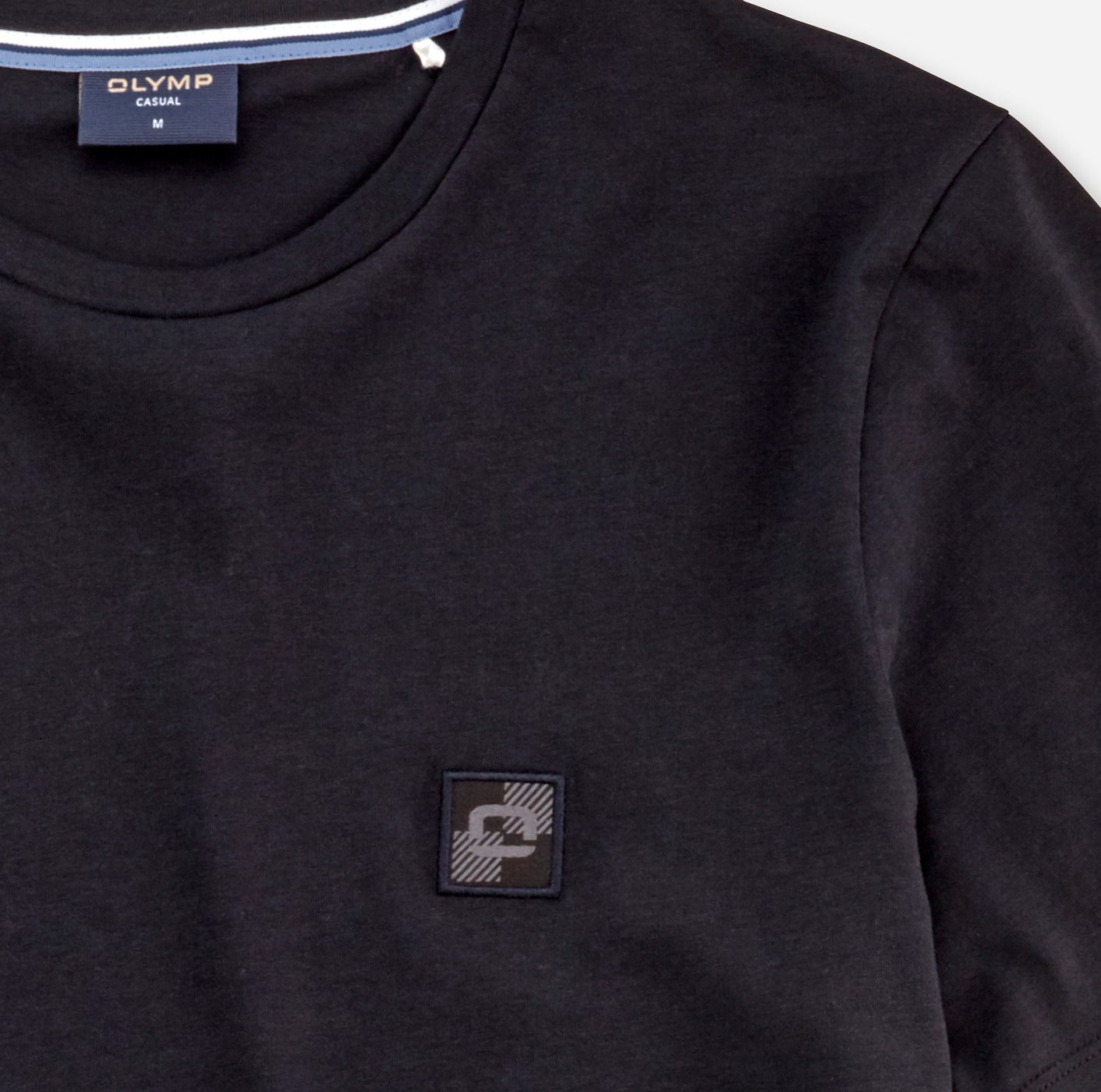 OLYMP T-Shirt »OLYMP Wirk Casual«, mit Logo-Patch