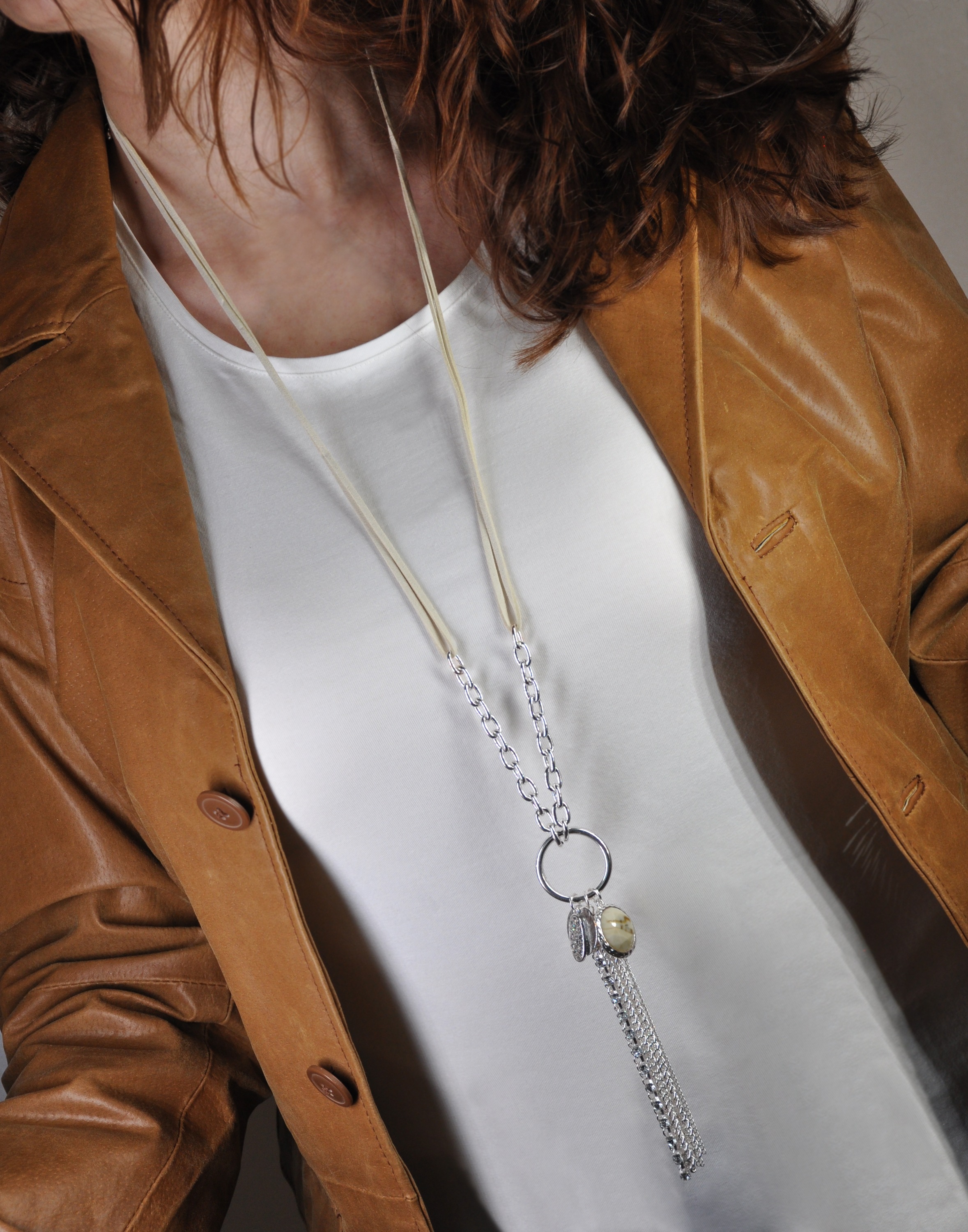 Firetti Lange Kette »Schmuck Geschenk Daily Tassel Y-Kette« mit Glasstein