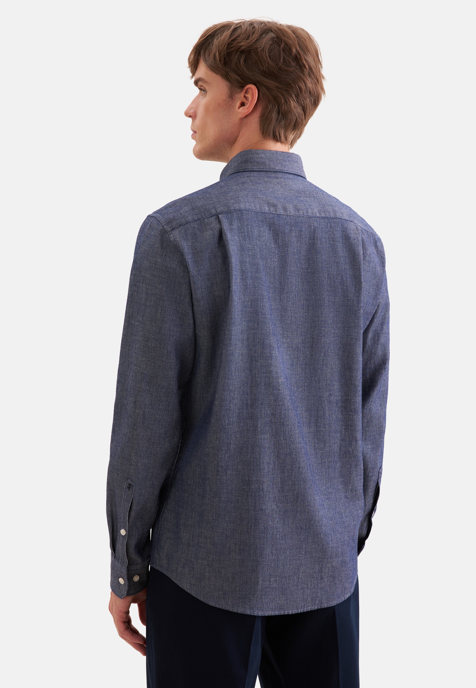 seidensticker Regular 1/1 Button-Down-Kragen Gestreift