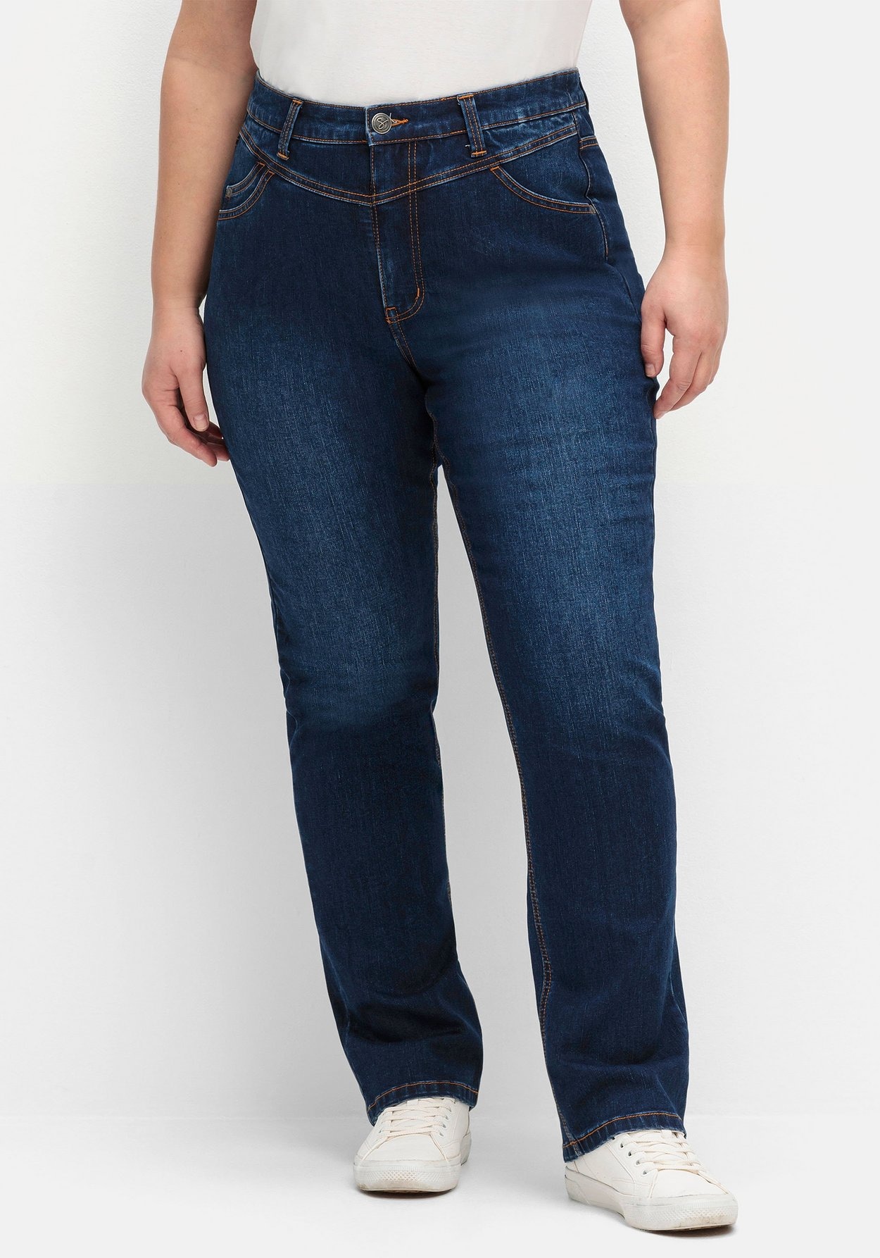 Sheego Stretch-Jeans »Gerade Jeans mit Bodyforming-Effekt«