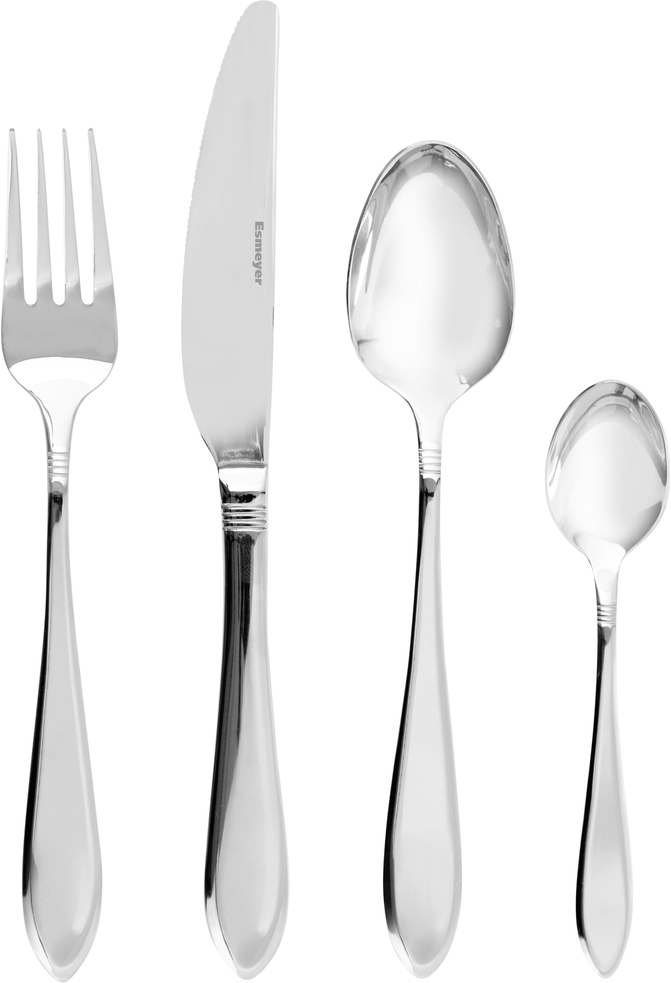 Esmeyer Besteck-Set »Alice«, (Set, 24 tlg.), Edelstahl 18/0, für den täglichen Gebrauch