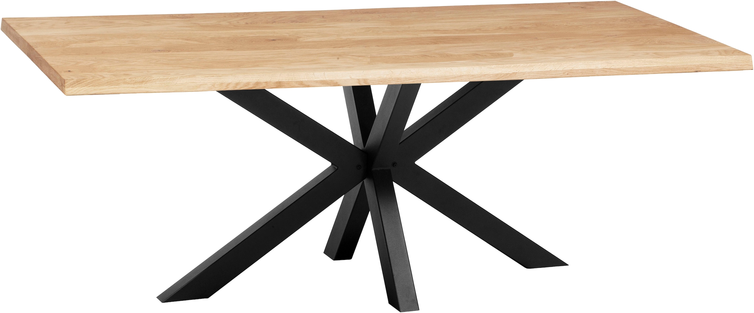 OMG Design Esstisch »Glasgow« 1 Stk. tlg. Eiche Massivholz geölt, mit Metall-Gestell