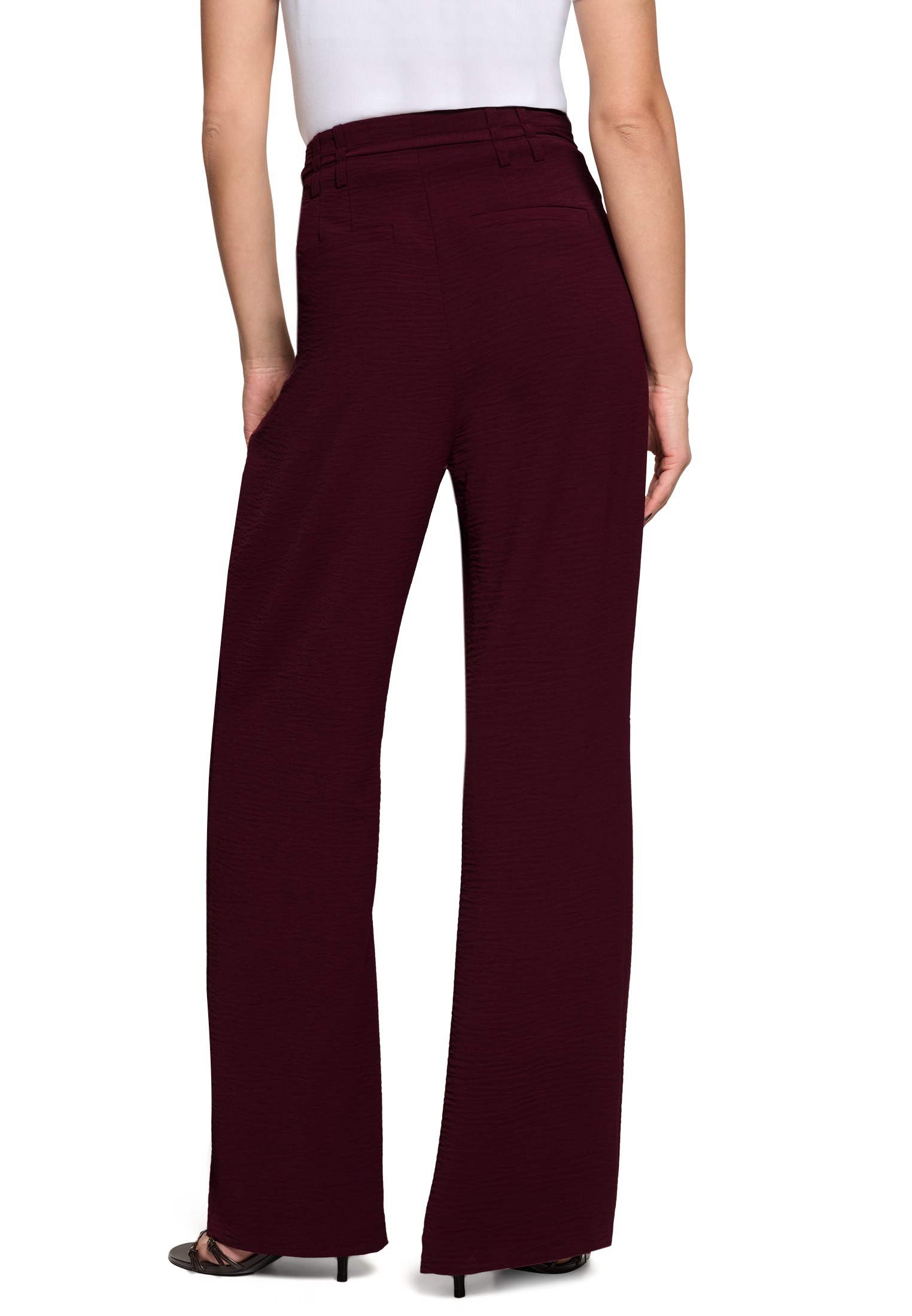 Zero 5-Pocket-Hose »Modern fit Hose mit Bindegürtel«