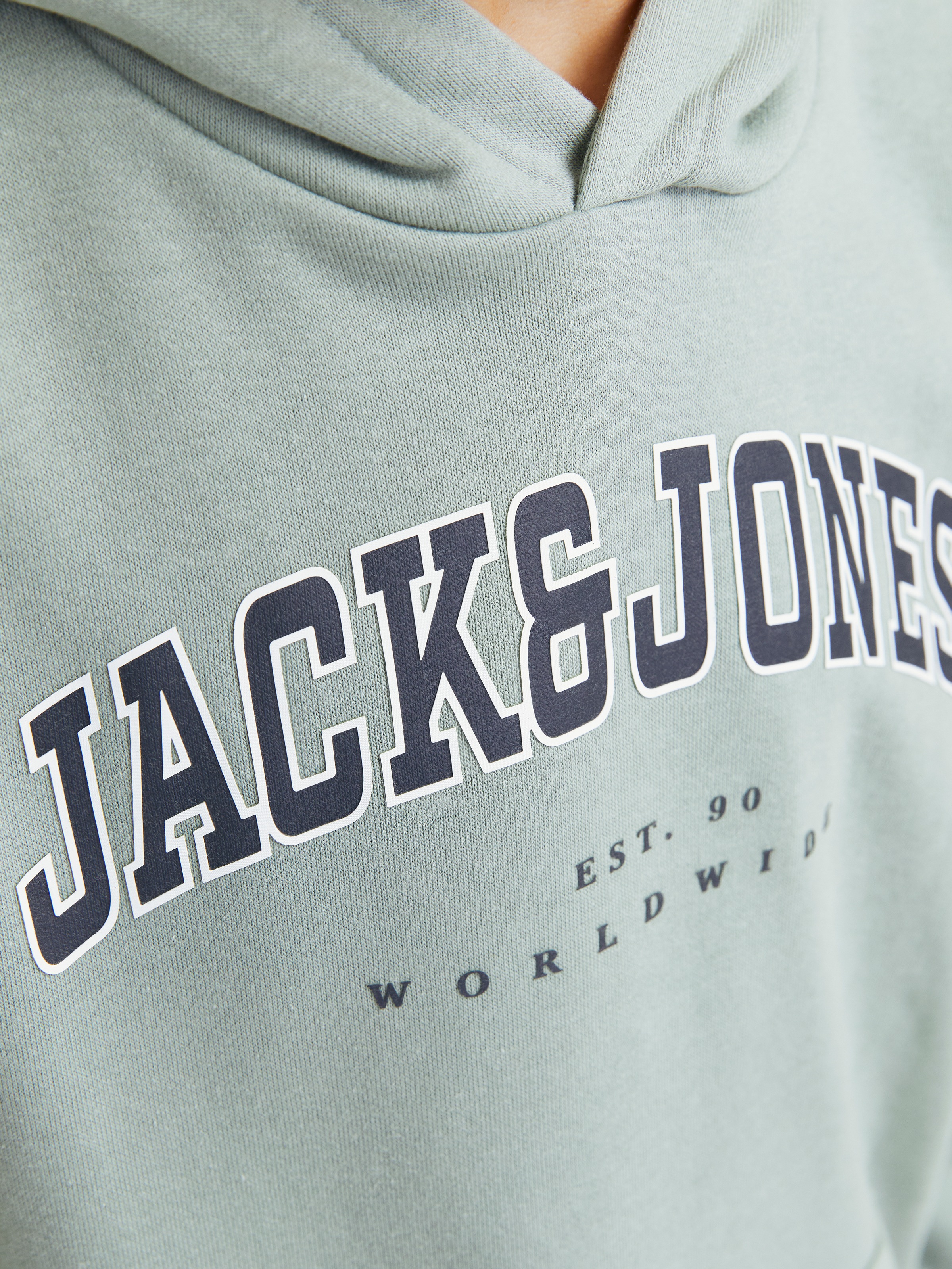 Jack & Jones Junior Kapuzensweatshirt »JJECALEB VARSITY SWEAT HOOD NOOS JNR«