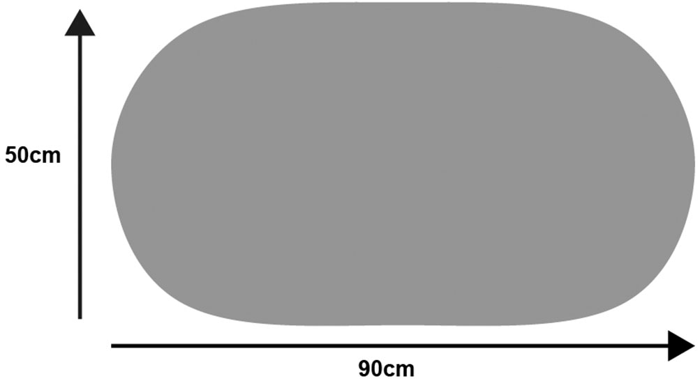 wash+dry by Kleen-Tex Fußmatte »und Läufer Paintshape« oval 9 mm Höhe