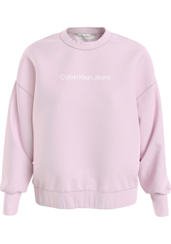 Calvin Klein Jeans Sweatshirt »SHRUNKEN INSTITUTIONAL CREW NECK«, mit Calvin Klein... kaufen