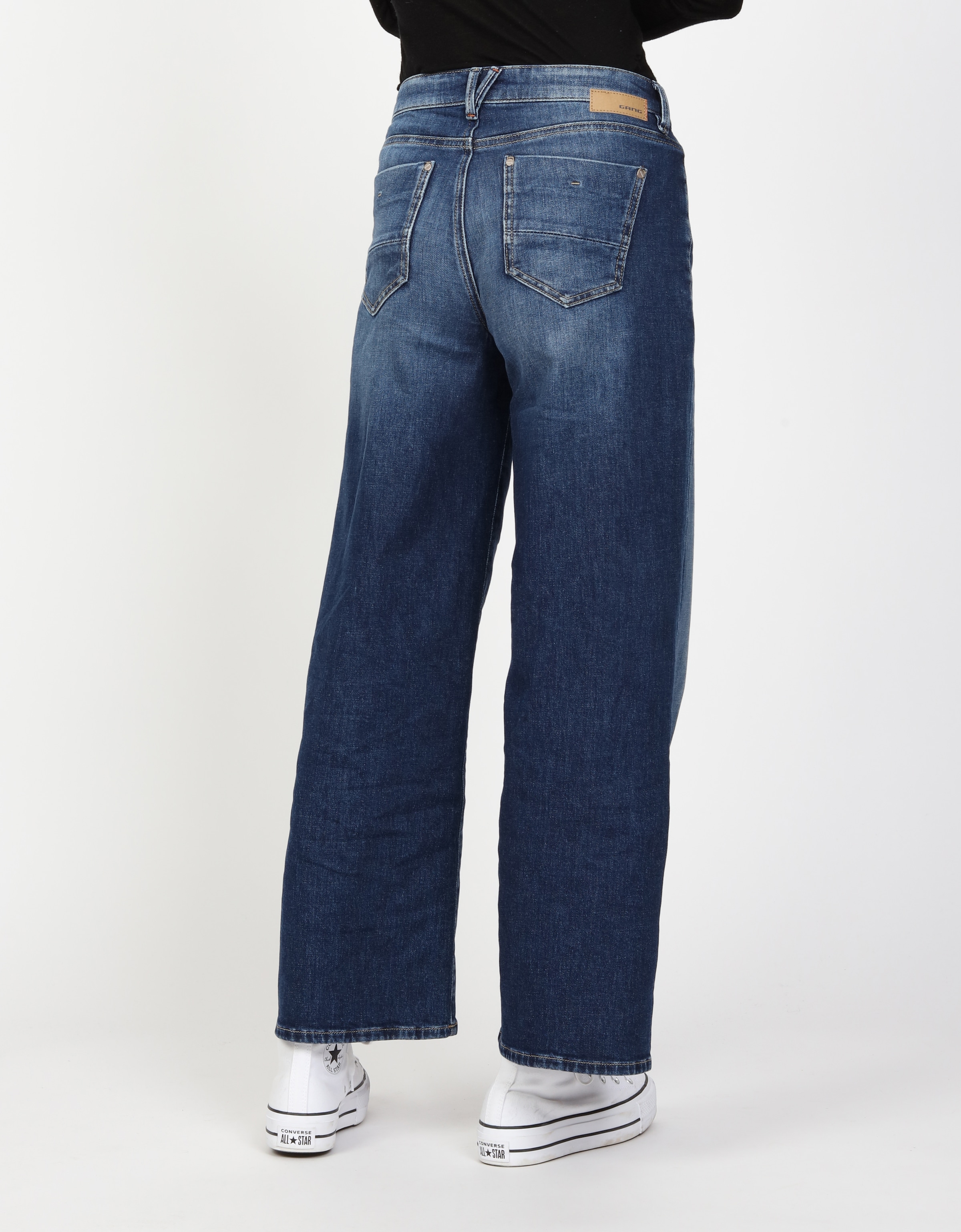 GANG Weite Jeans »94CARLOTTA«, weiter Fit im bodenlangen Palazzo-Style