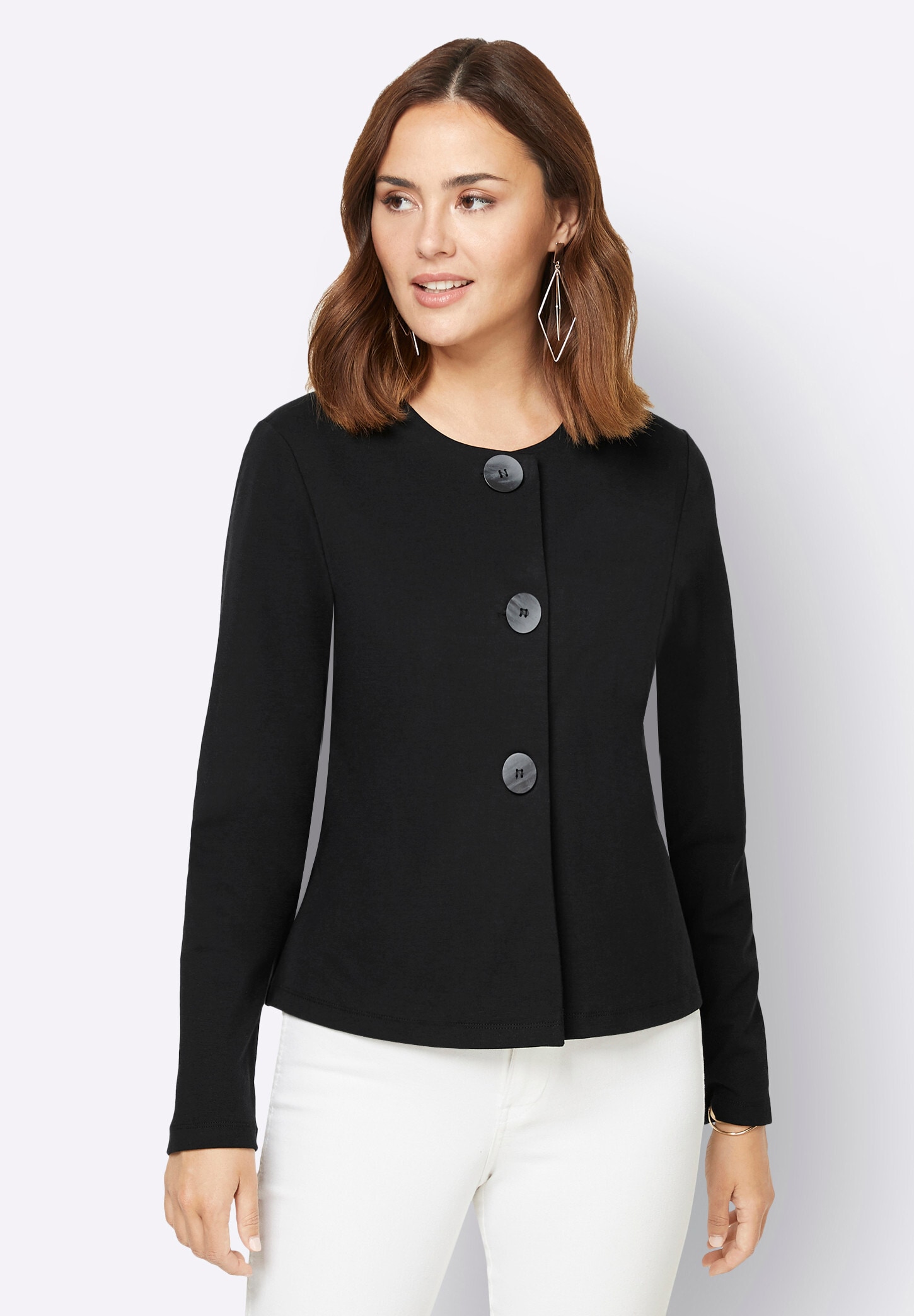 creation L Shirtjacke »Shirtjacke Shirtjacke mit Lyocell-Anteil«