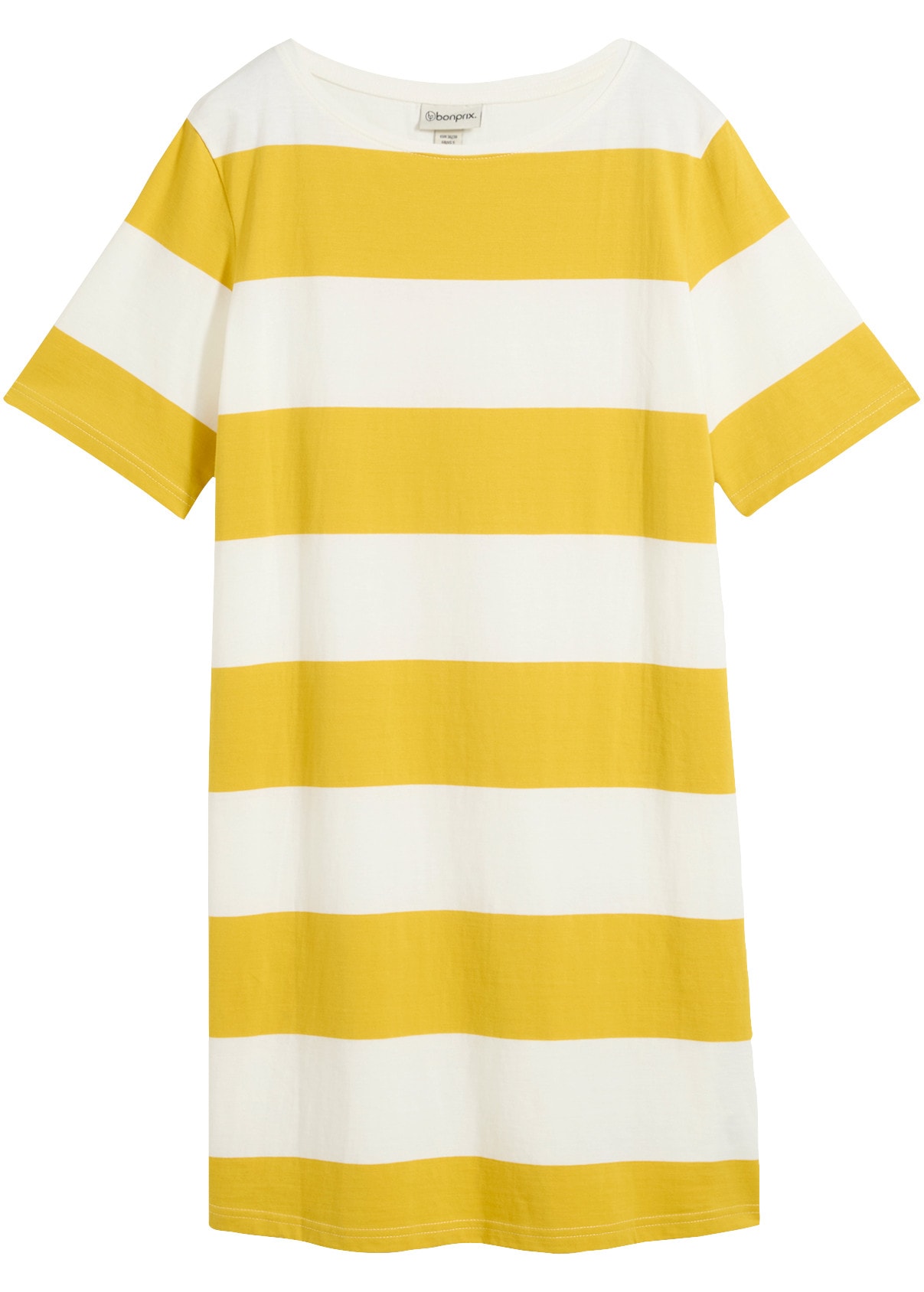 bonprix Jerseykleid Oversize-Passform, aus Baumwolle, Kurzarm-Design, Boxykleid
