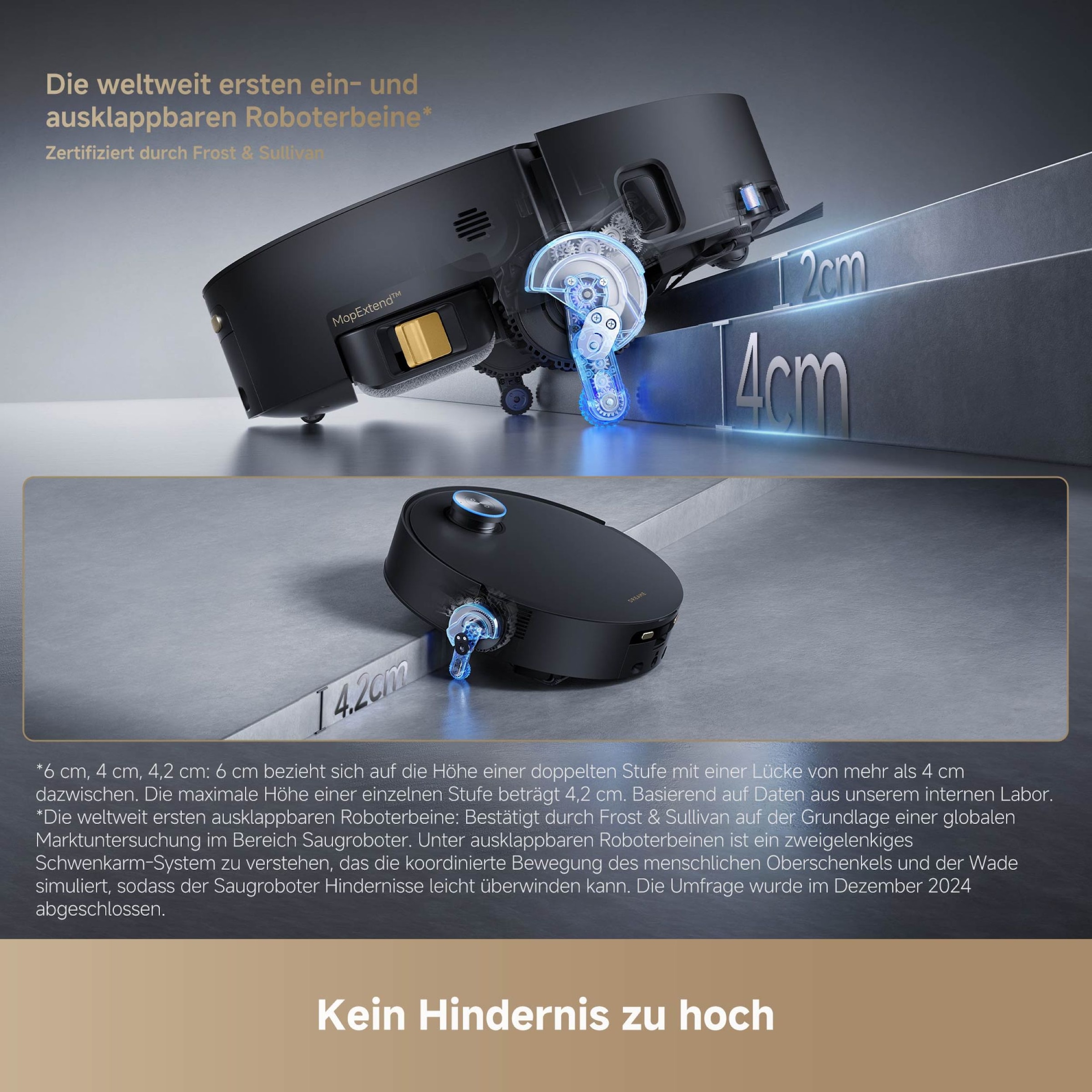 Dreame Nass-Trocken-Saugroboter »Aqua10 Ultra Track Complete« Warmwasser-Wischsystem, überwindet Hindernisse, 25.000 Pa Saugkraft