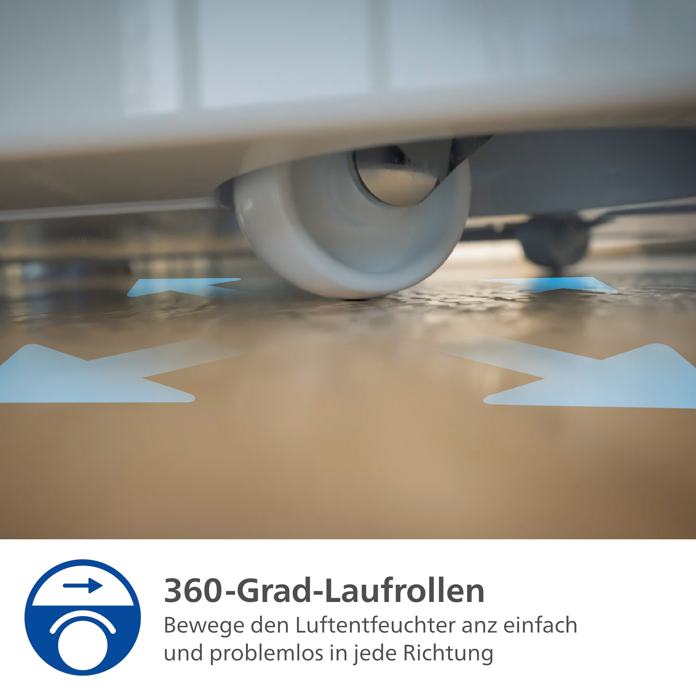 Philips Luftentfeuchter »DE3306/11 3000 Series, mit Wäschetrockner-Modus«, für 150 m³ Räume, Entfeuchtung 34,3 l/Tag, Tank 4 l, 360-Grad-Mobilität u. Aromatherapie-Zusatzoption