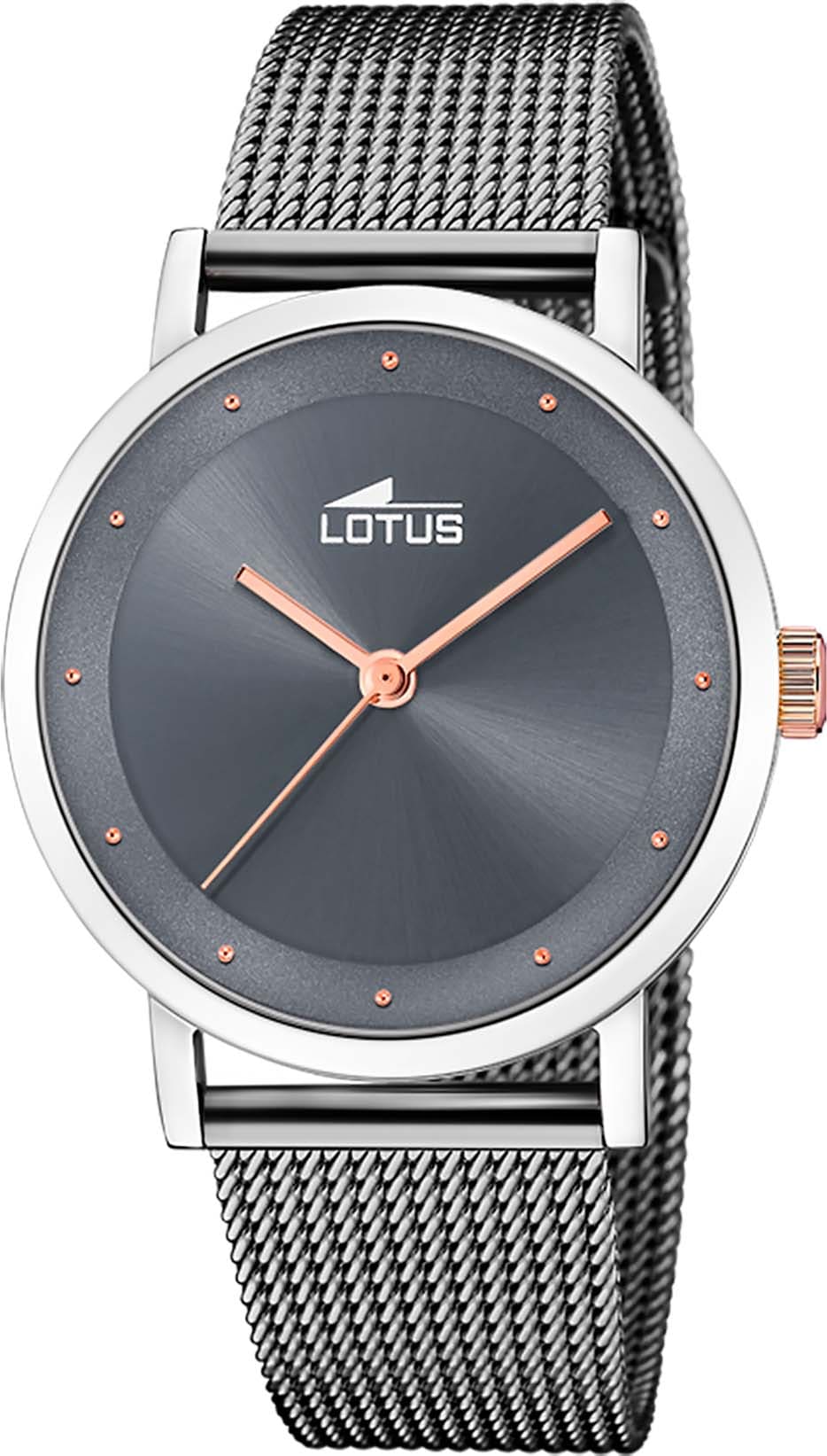 Lotus Quarzuhr, Armbanduhr, Damenuhr, Edelstahlarmband