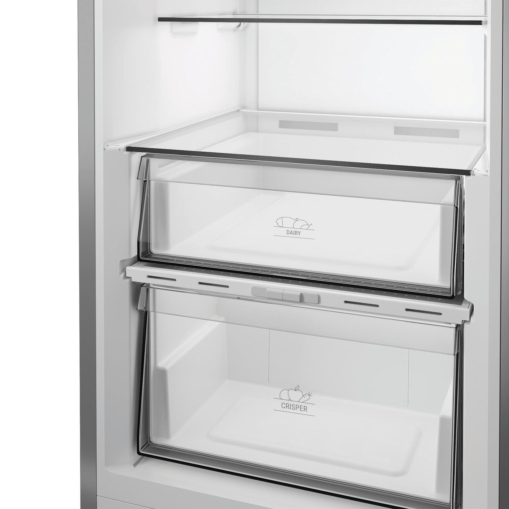 BAUKNECHT Kühlschrank KR 186GC IN »KR 186GD IN« 186,5 cm hoch 59,7 cm breit SmoothFit - 90°-Türöffnung für mehr Komfort