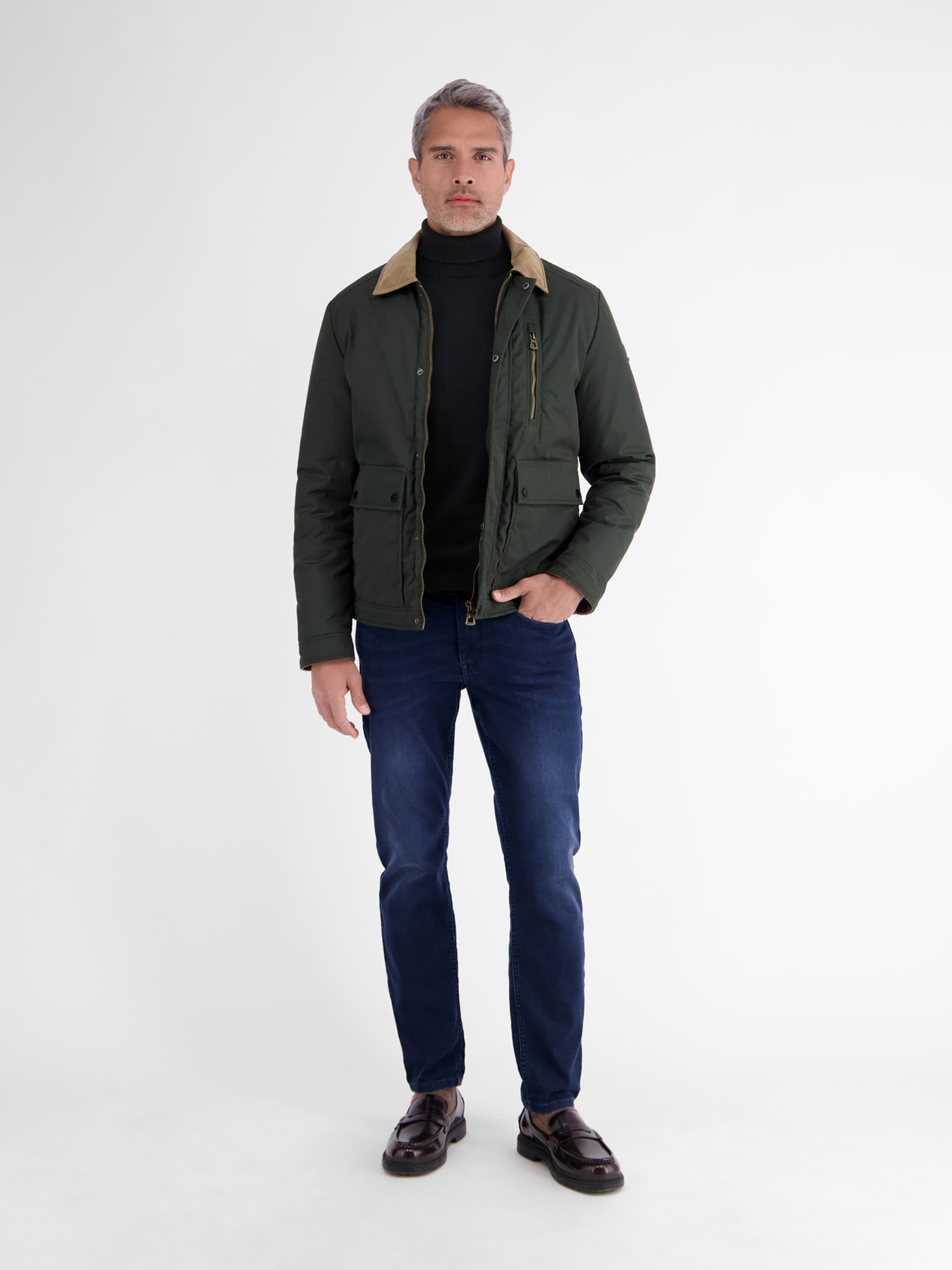 LERROS Rollkragenpullover »Rollkragenpullover mit Rippbündchen aus reiner Baumwolle«