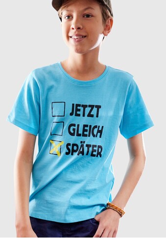 KIDSWORLD T-Shirt »SPÄTER«, Spruch kaufen