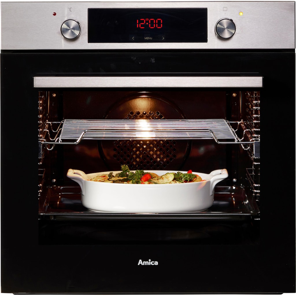 Amica Einbaubackofen »EBX 943 620 E«, EBX 943 620 E, mit 1-fach-Teleskopauszug, Simple Steam