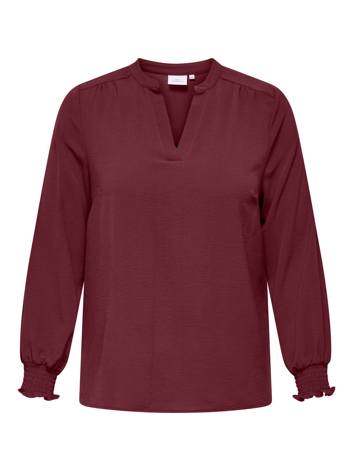 ONLY CARMAKOMA Shirtbluse »CARMETTA LIFE V-NECK TOP WVN NOOS«