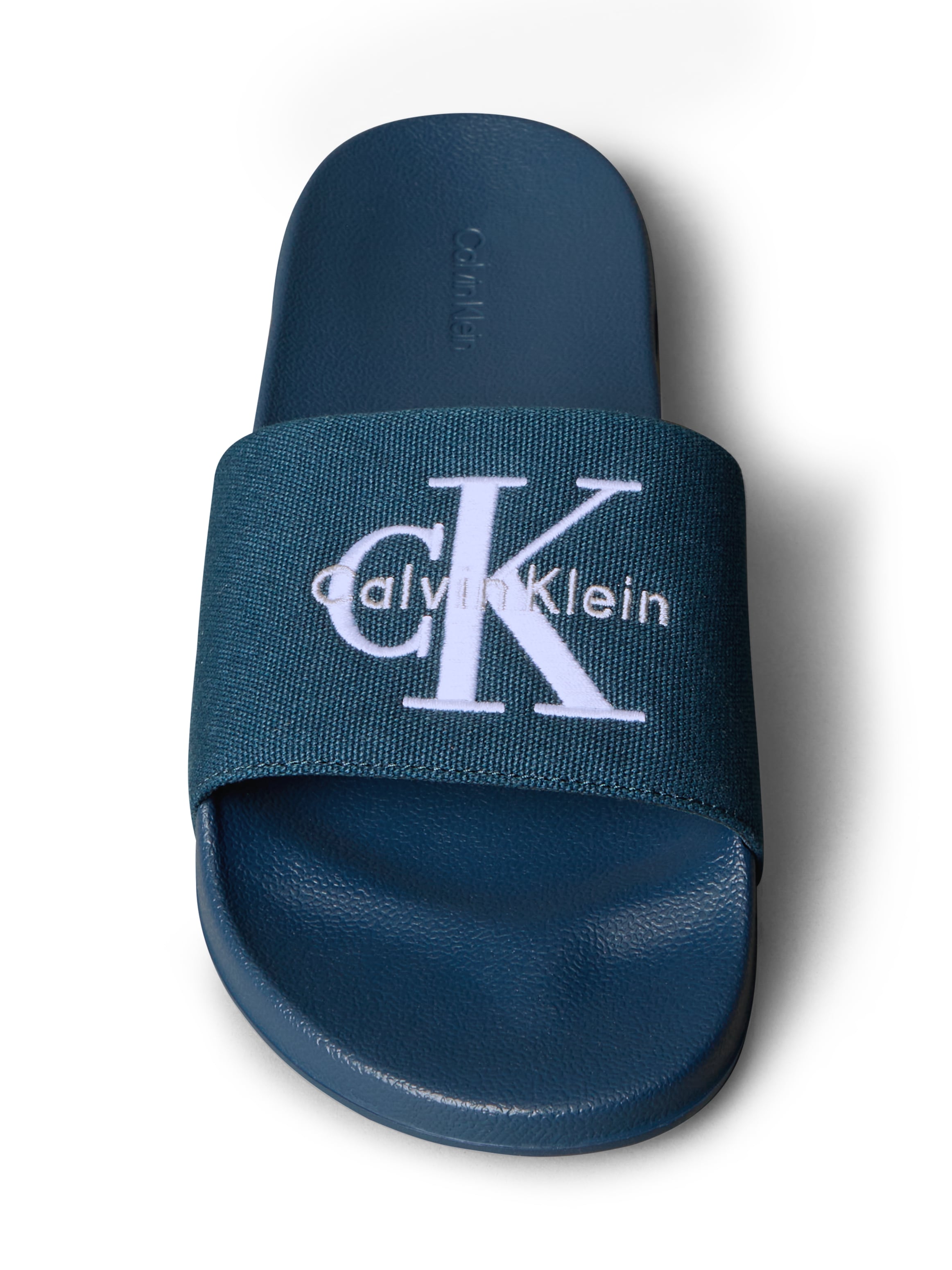 Calvin Klein Jeans Pantolette »ESS SLIDE CV«  Badeschuh, Flat, Poolslides mit Logoschriftzug