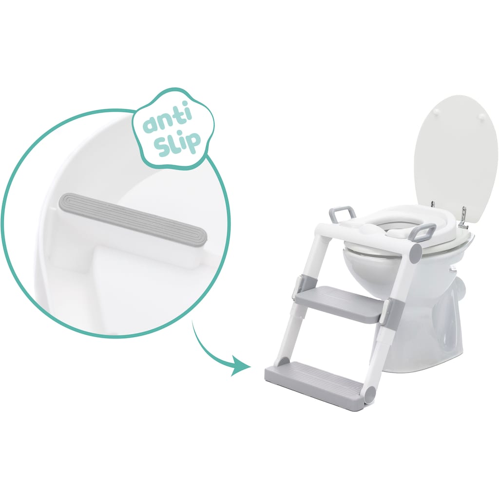 Fillikid Toilettentrainer »Toilet-Trainer, weiß/grau«