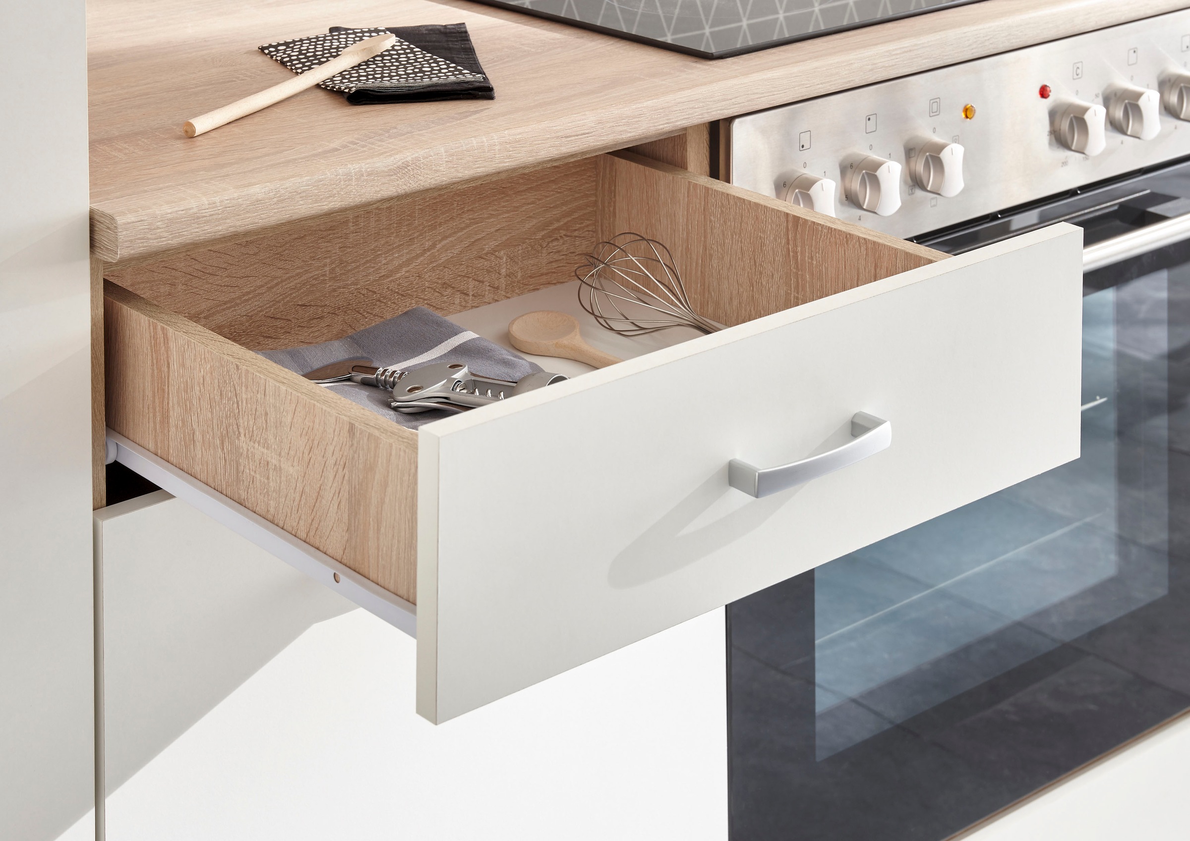 BASIC by Balculina Küchenzeile »Andy« Breite 270 cm, wahlweise mit E-Geräten