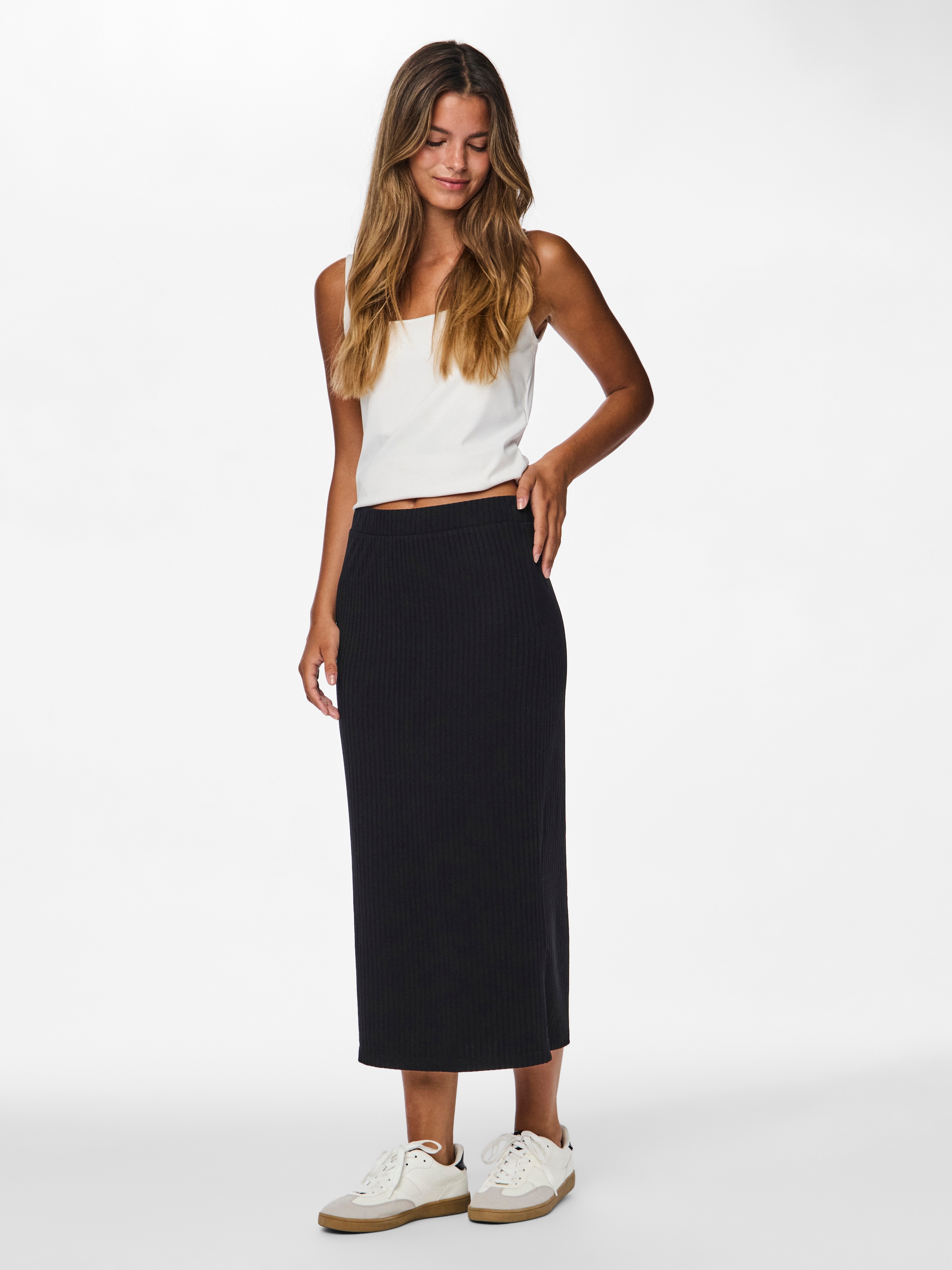 pieces Midirock »PCKYLIE MW MIDI SKIRT NOOS«