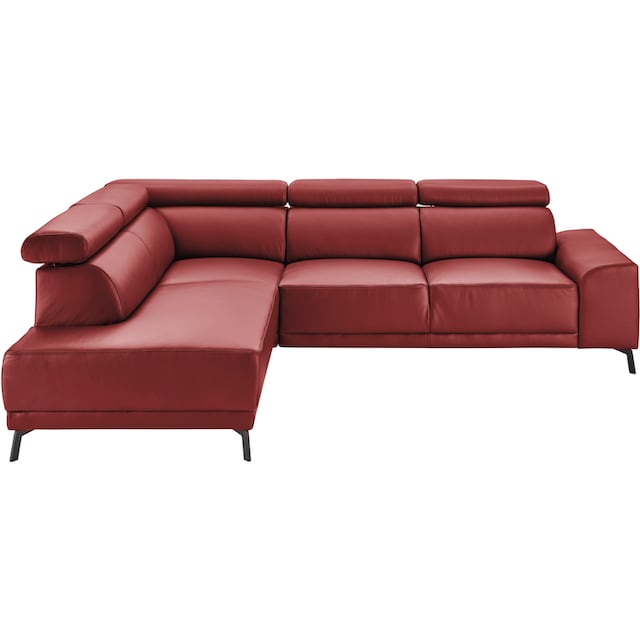 3C Candy Ecksofa »Greve B/T/H: 249/209/79 cm«, wahlweise mit motorischem  Sitzvorzug, manuelle Kopfteilverstellung bei OTTO