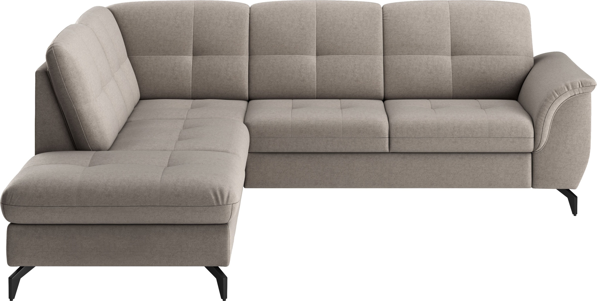 sit&more Ecksofa »Zora L-Form«, wahlweise mit Bettfunktion und Bettkasten