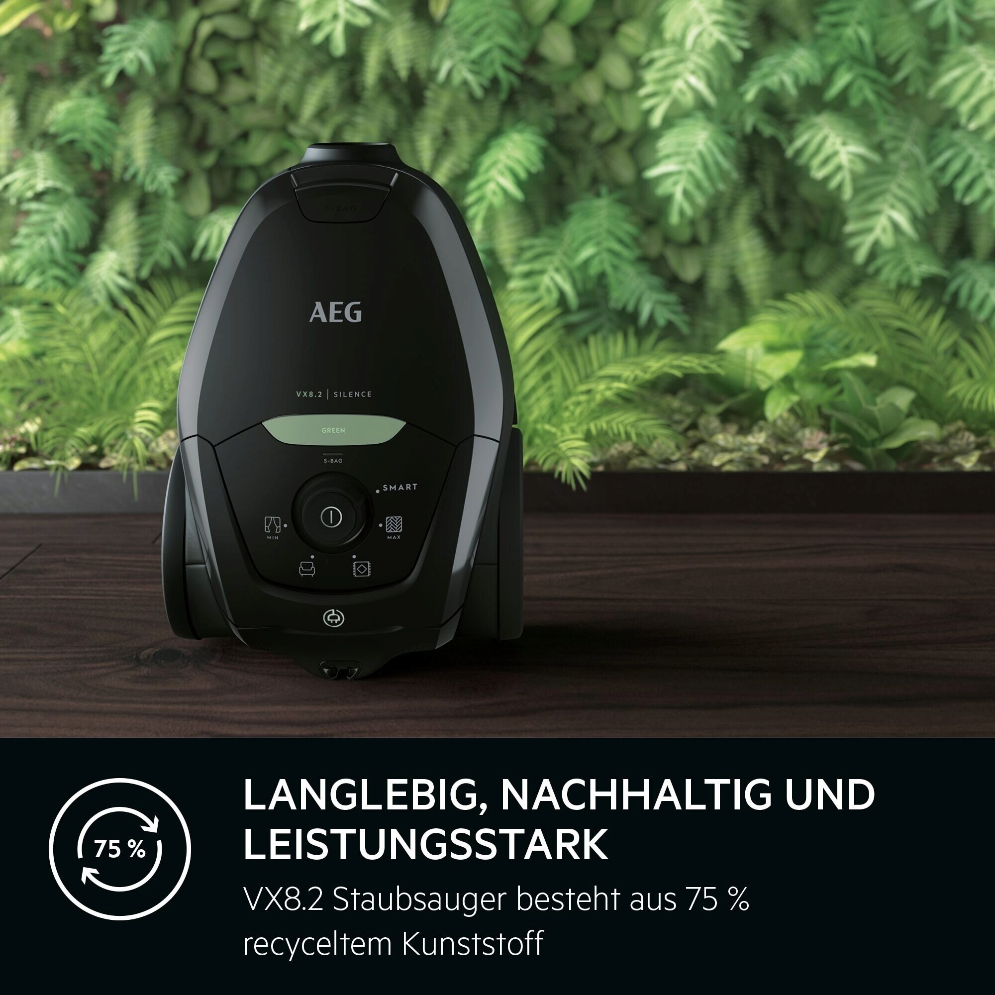 AEG Bodenstaubsauger »VX82-1-ÖKO«, 600 W, mit Beutel, aus 75% Recyclingkunststoff