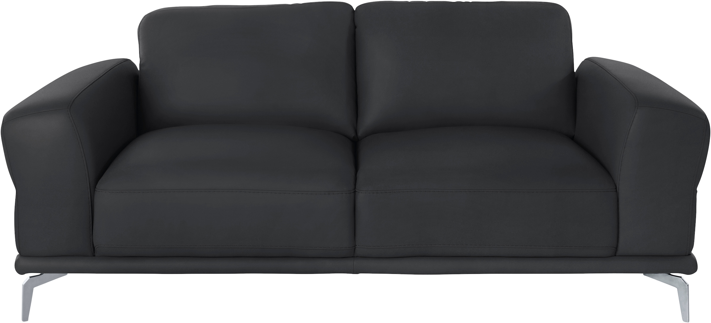 W.SCHILLIG 2-Sitzer »montanaa Designsofa, bequem, Breite 192cm, Federkern« mit Metallfüßen in Silber matt, Breite 192 cm