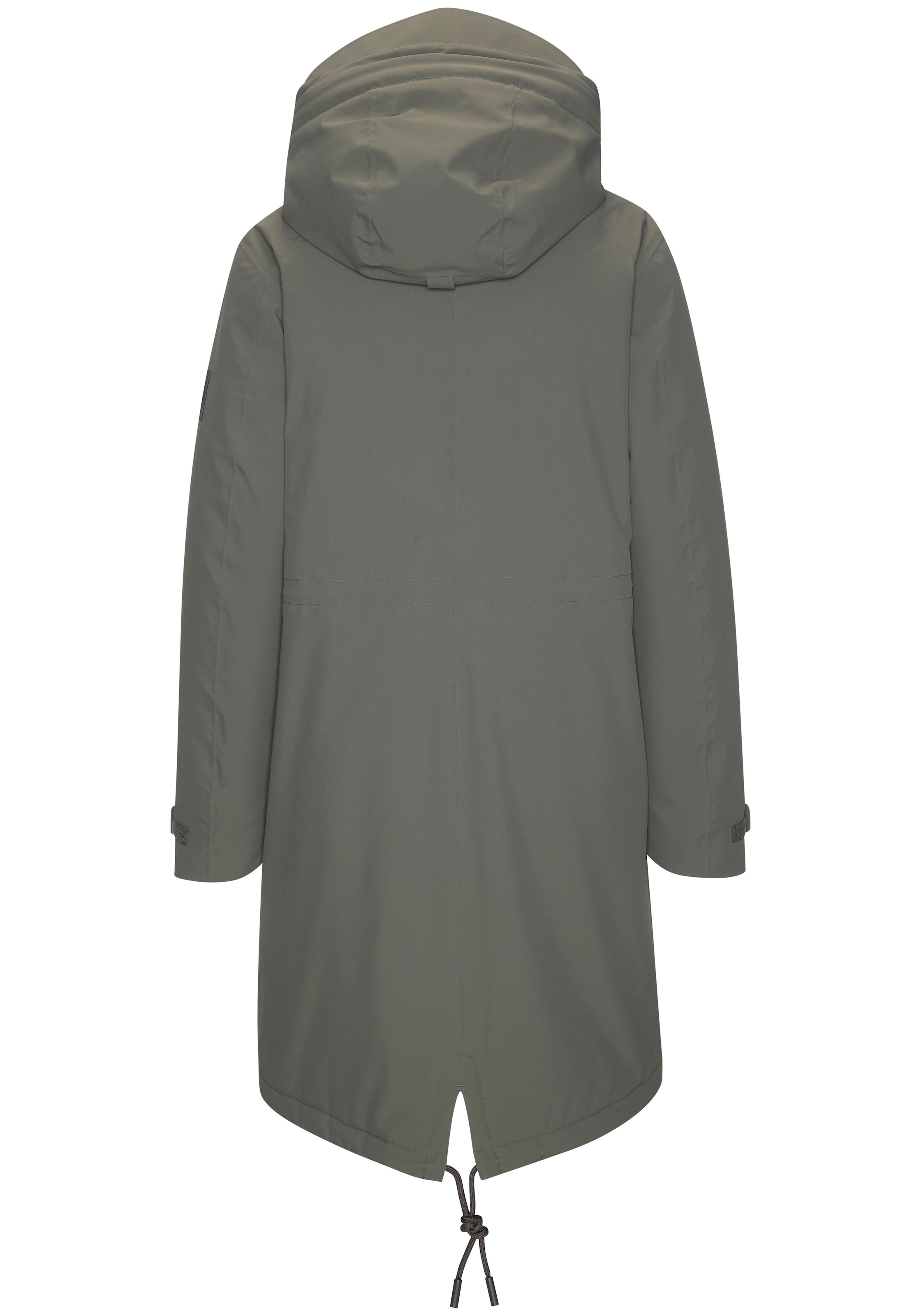 Elbsand Winterjacke mit Kapuze mit verstellbarer Kapuze und aufgesetzten Taschen