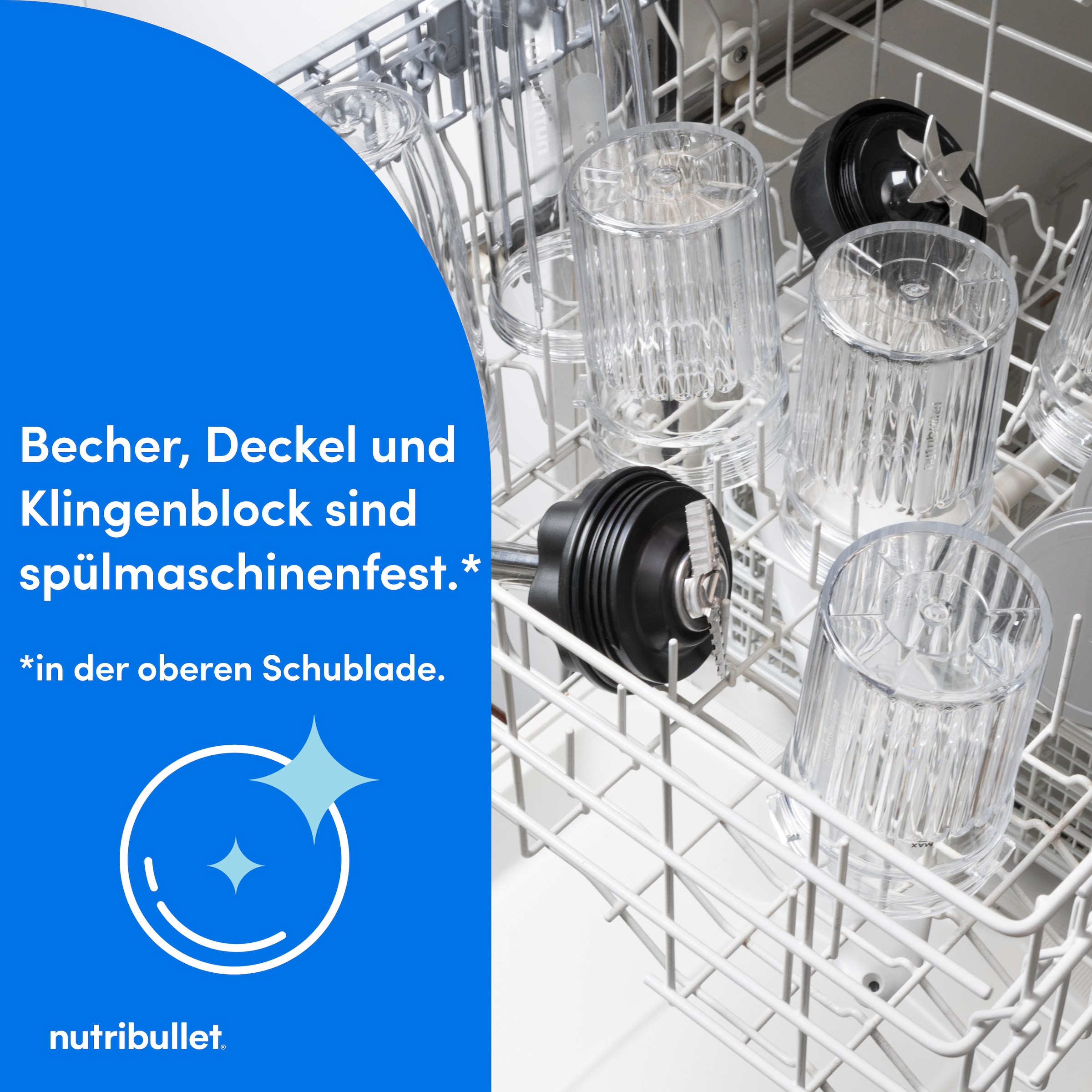 nutribullet Eismaschine »nutribullet Chill, 5 Programme, 3 Behälter (NBD0503W)« 500 W Eis, Gelato, Sorbet, Smoothie Bowl, Frozen Yoghurt