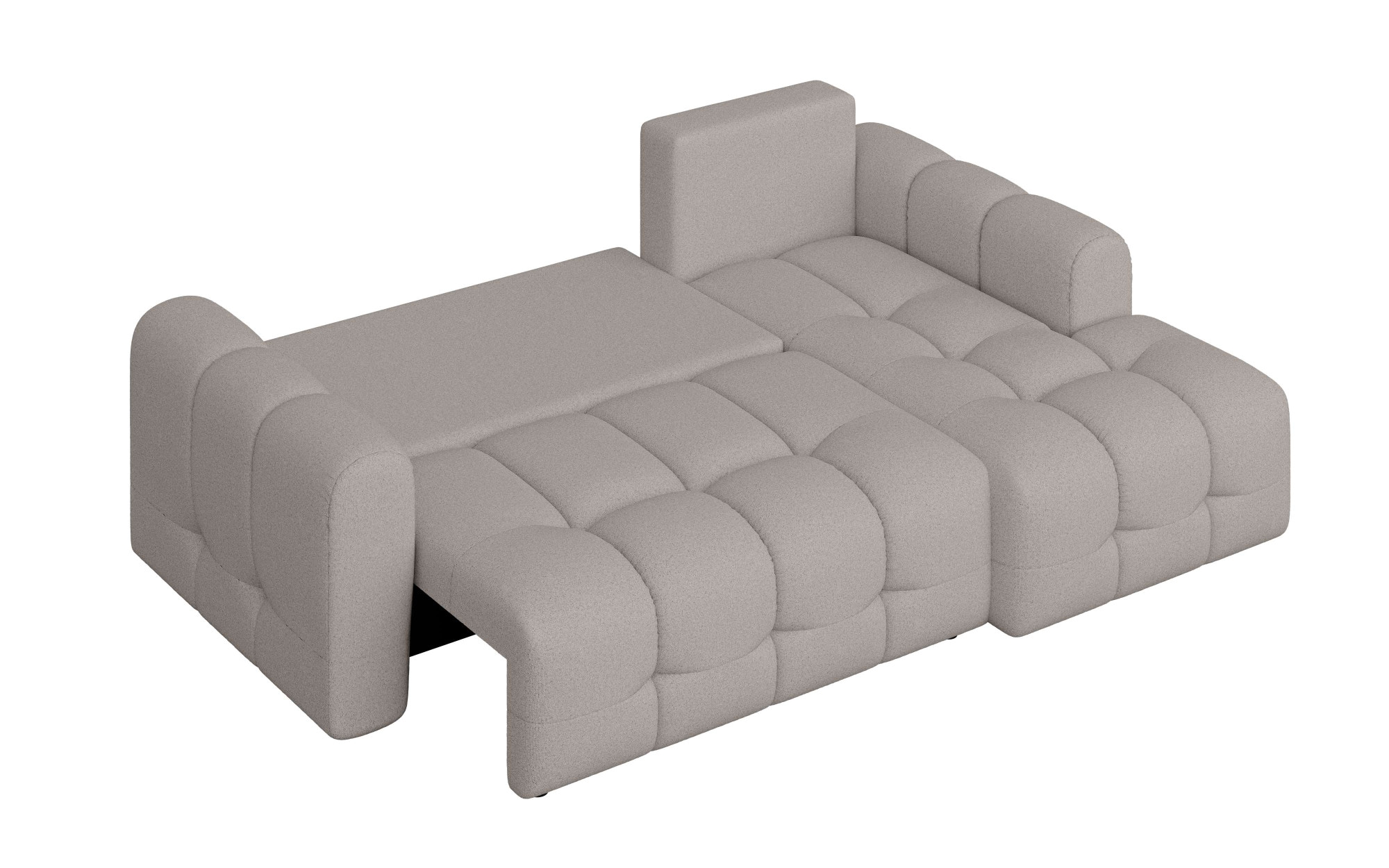 INOSIGN Ecksofa »Manilla, wahlweise mit Bettfunktion, B/T/H 265/170/91 cm«, L-Form mit Recamiere rechts/links bestellbar, Wellenunterfederung