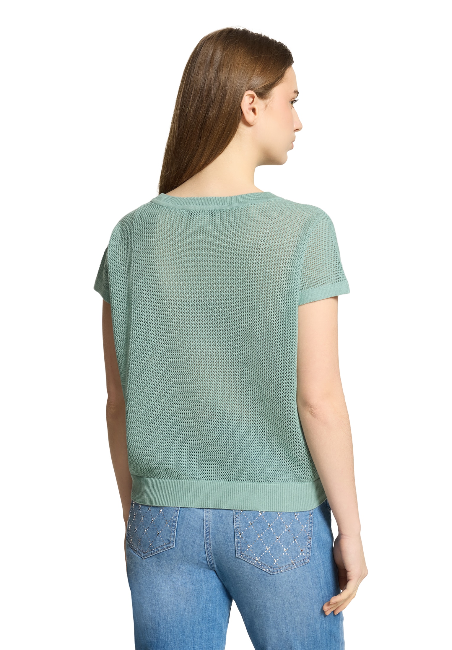 Betty Barclay Rundhalspullover »Lochstrick-Pullover ohne Arm«